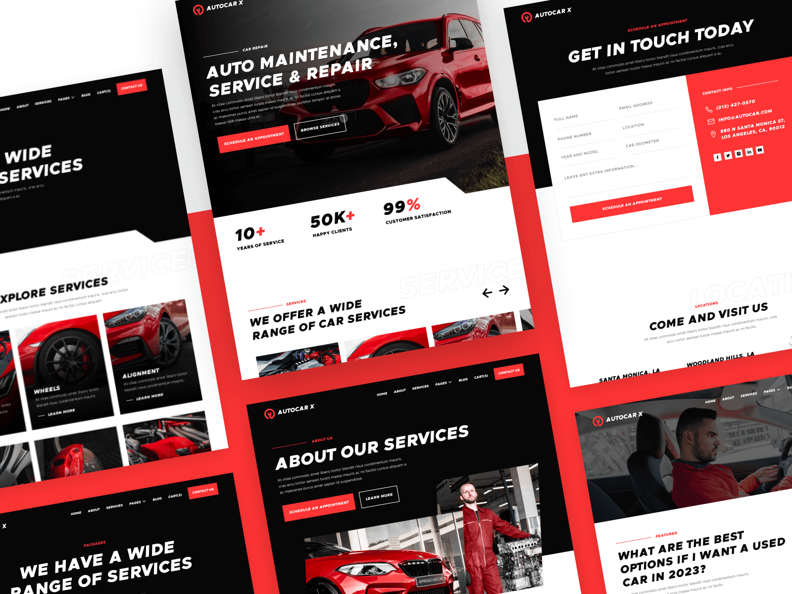 Plantilla para Webflow de Servicio Automotriz
