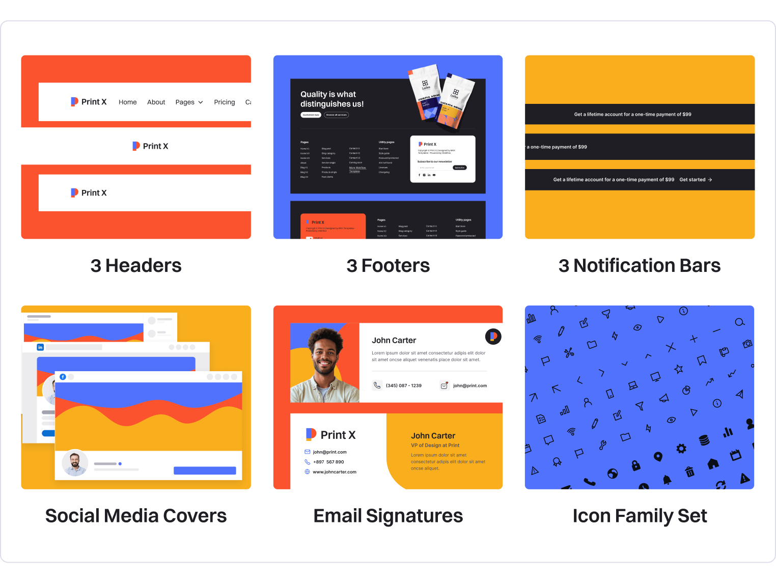 Print X - Printing Services Webflow Template Benefits