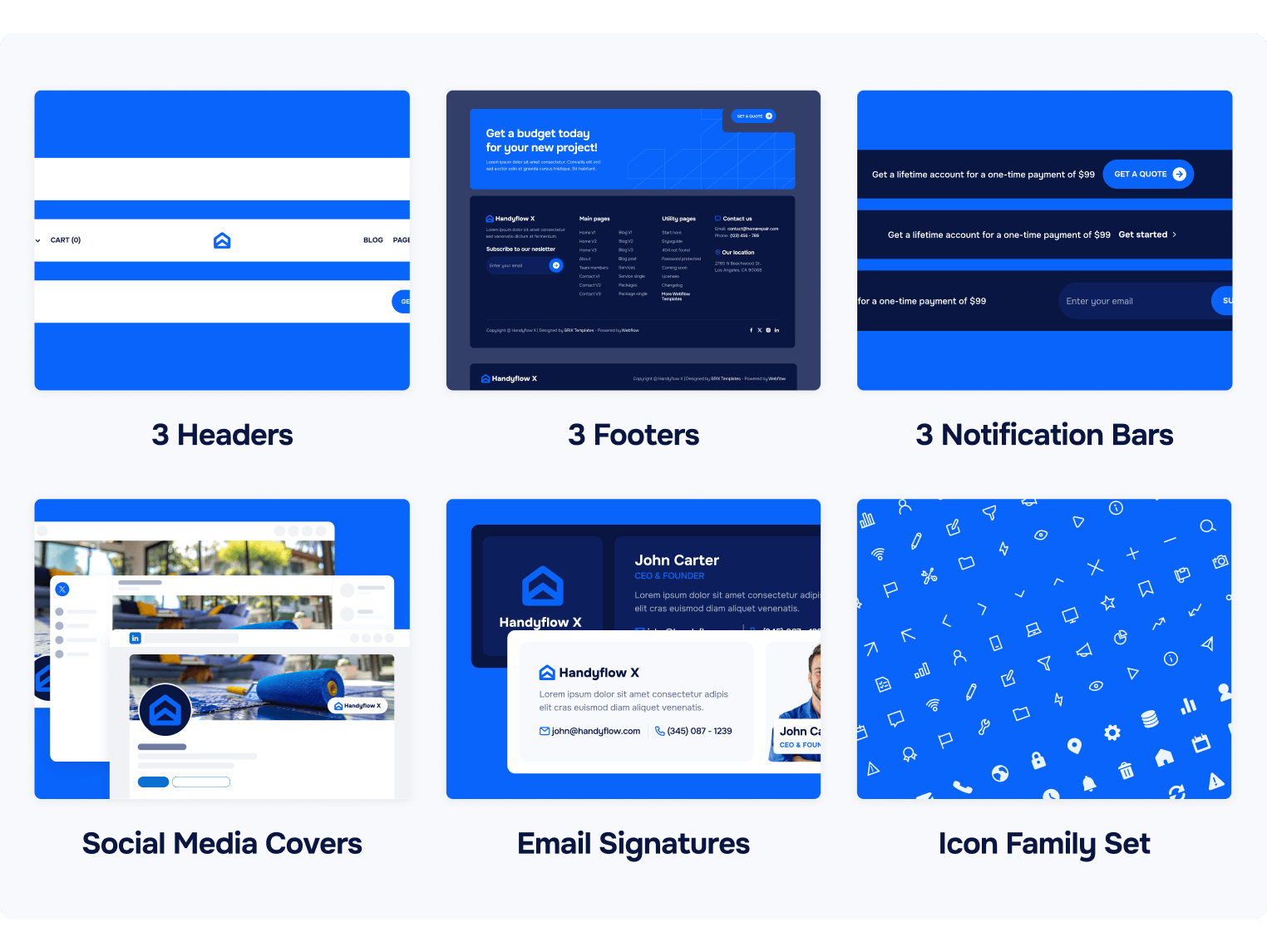 Handyflow X - Handyman Webflow Template Benefits