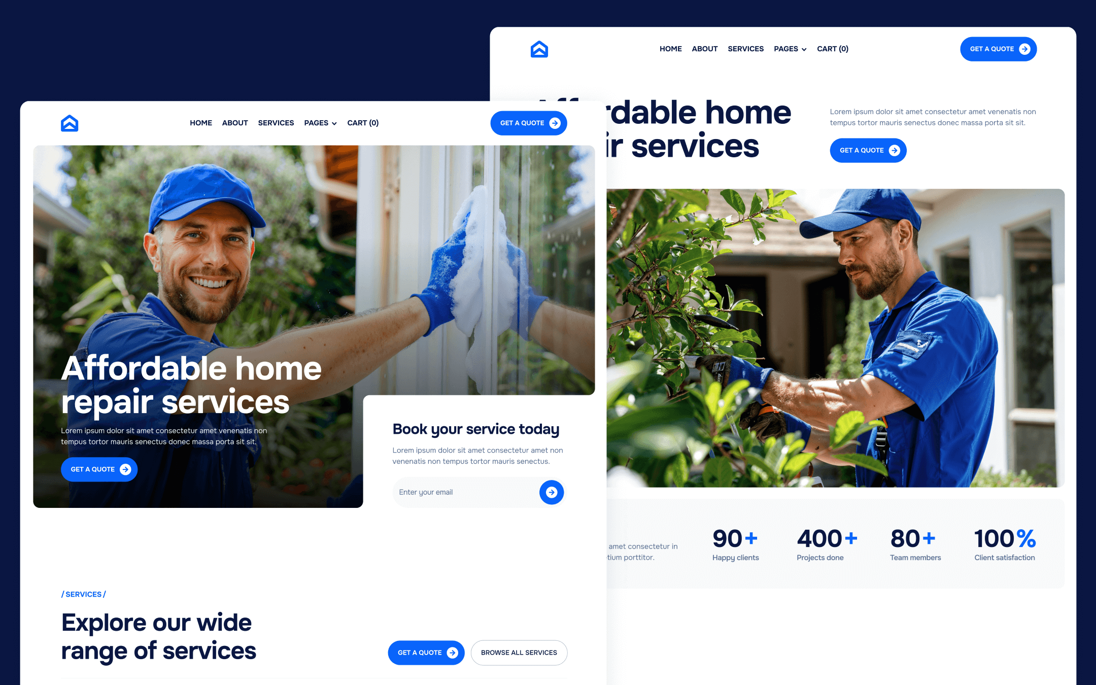Handyflow Template para Webflow
