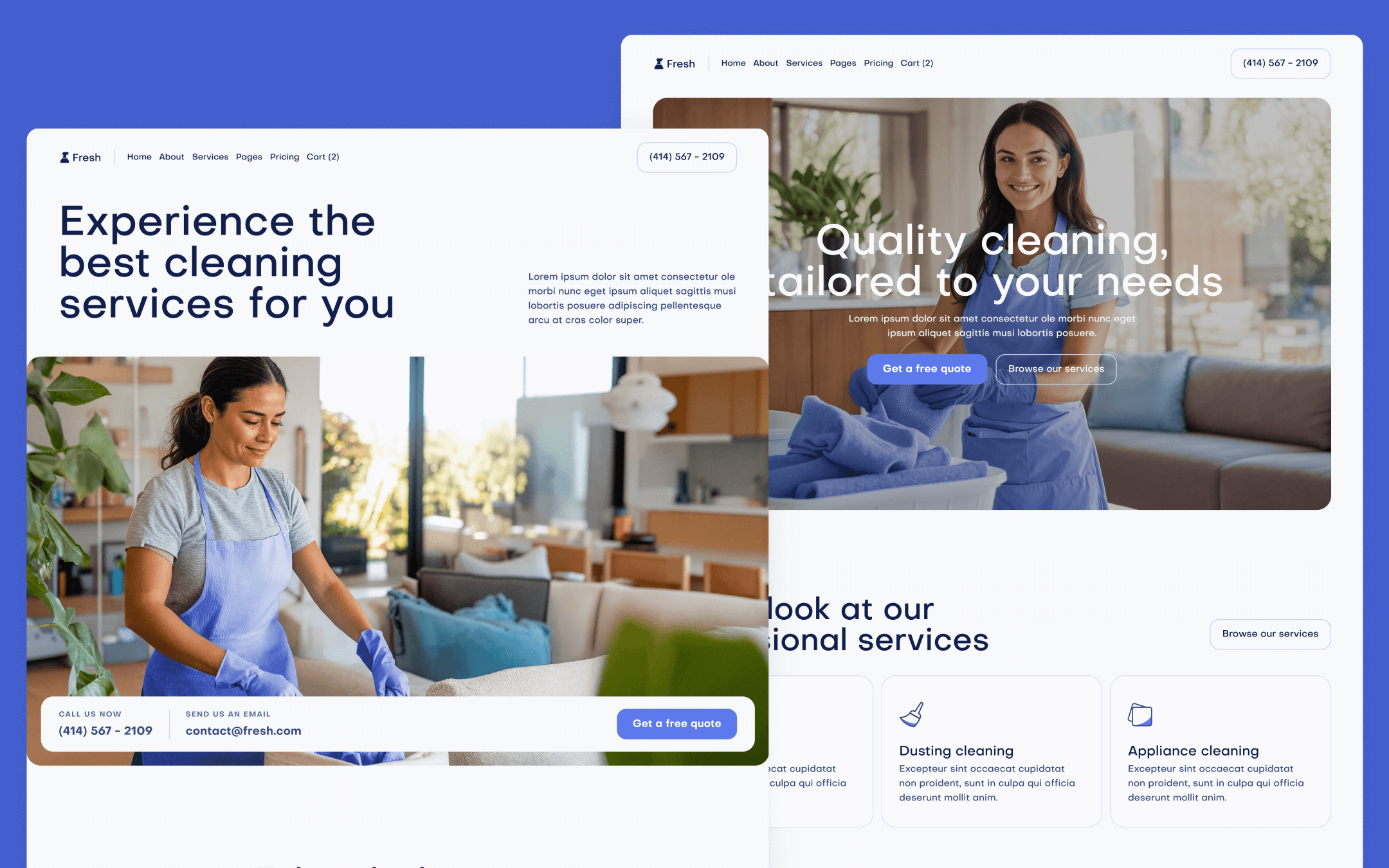 Fresh Template para Webflow