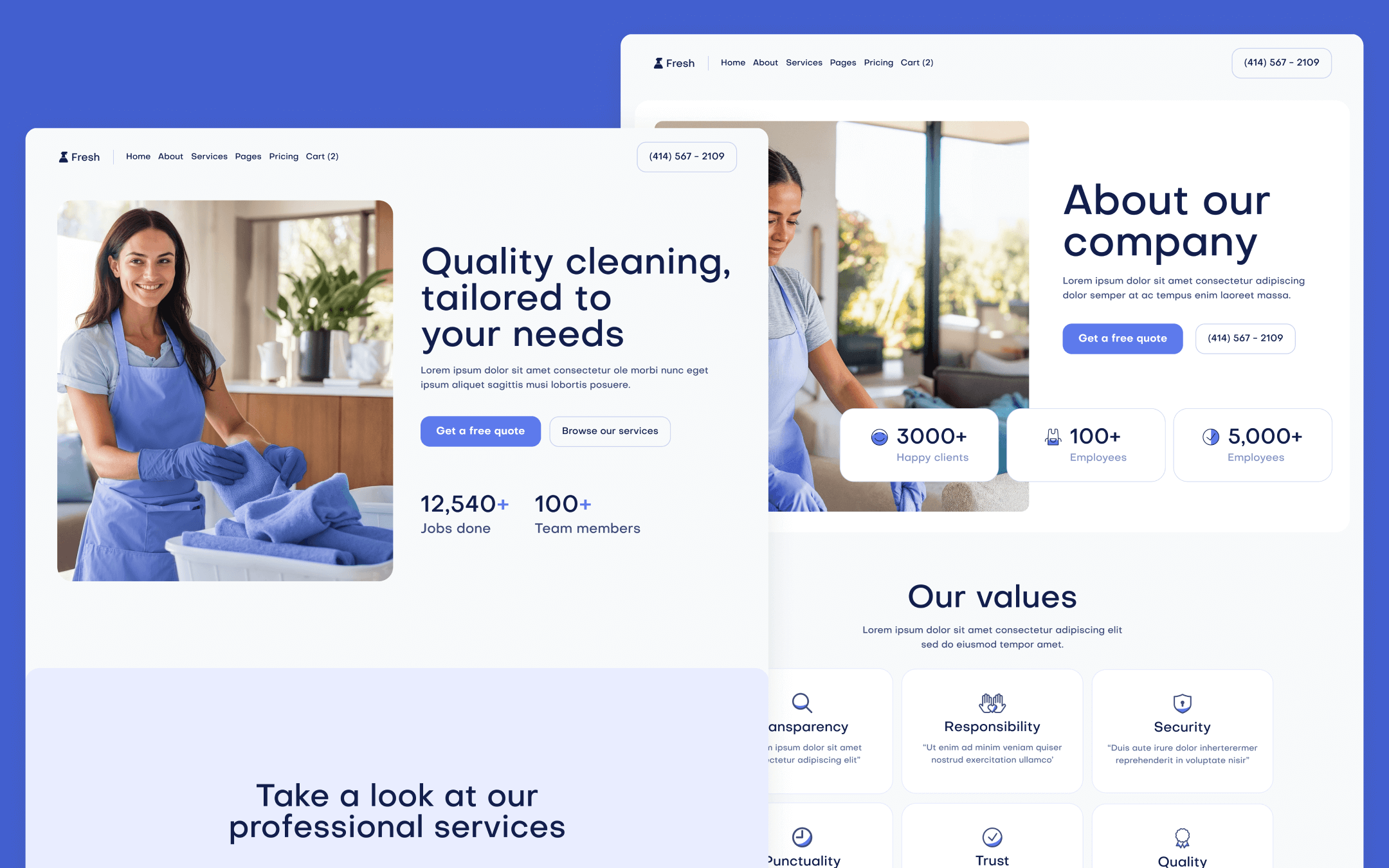 Fresh Template para Webflow