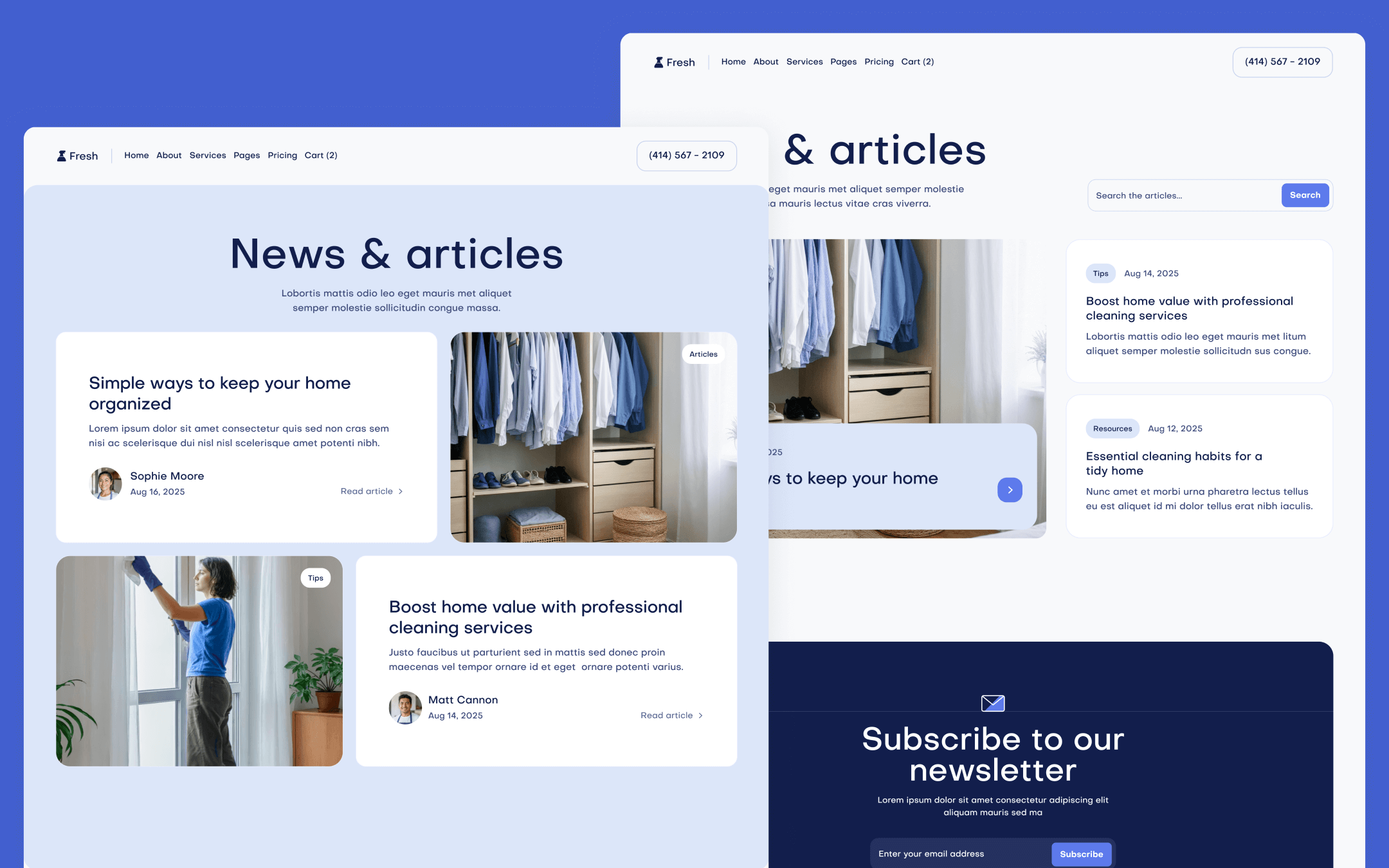 Fresh Template para Webflow