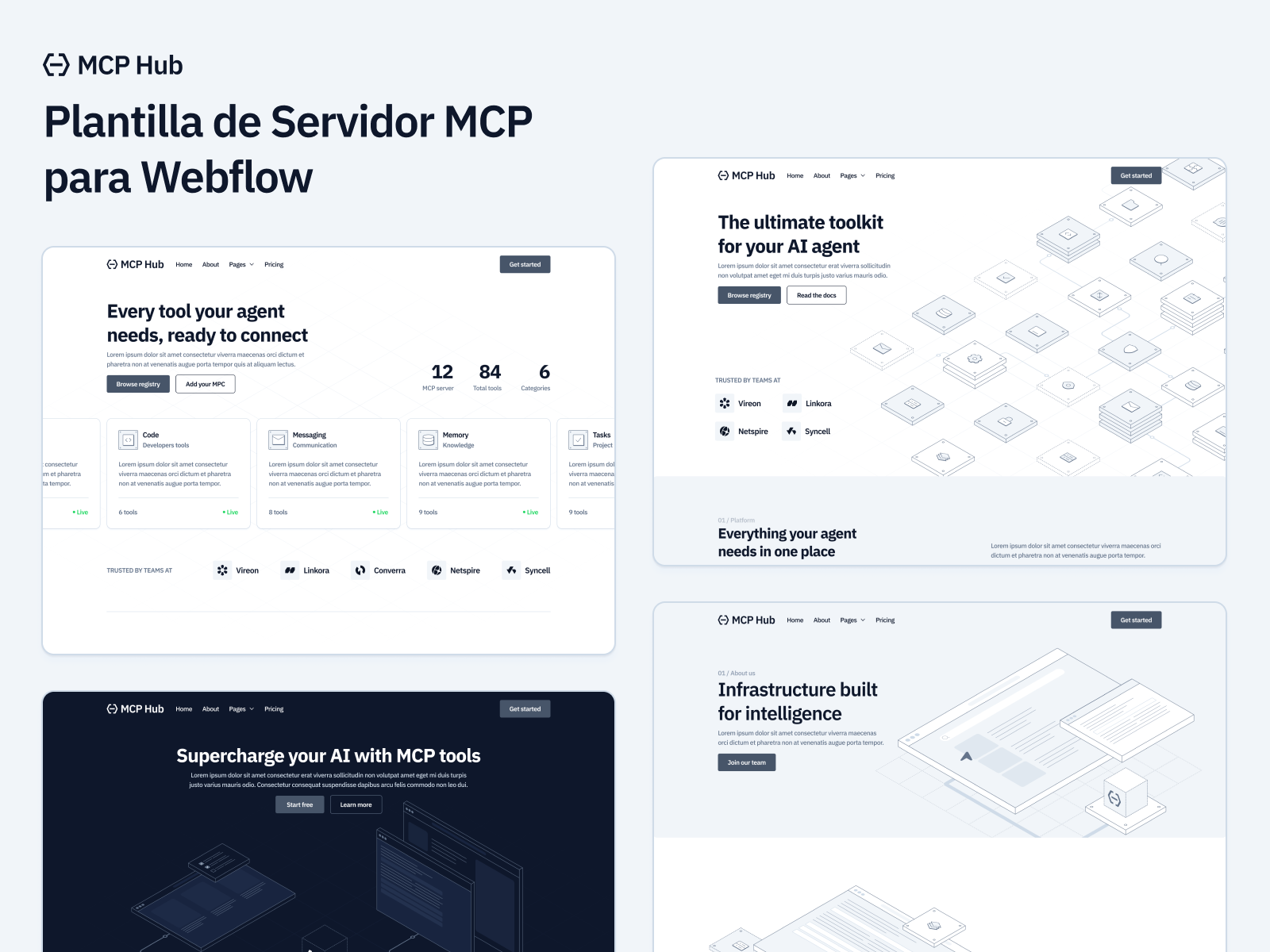 Plantilla de Servidor MCP para Webflow