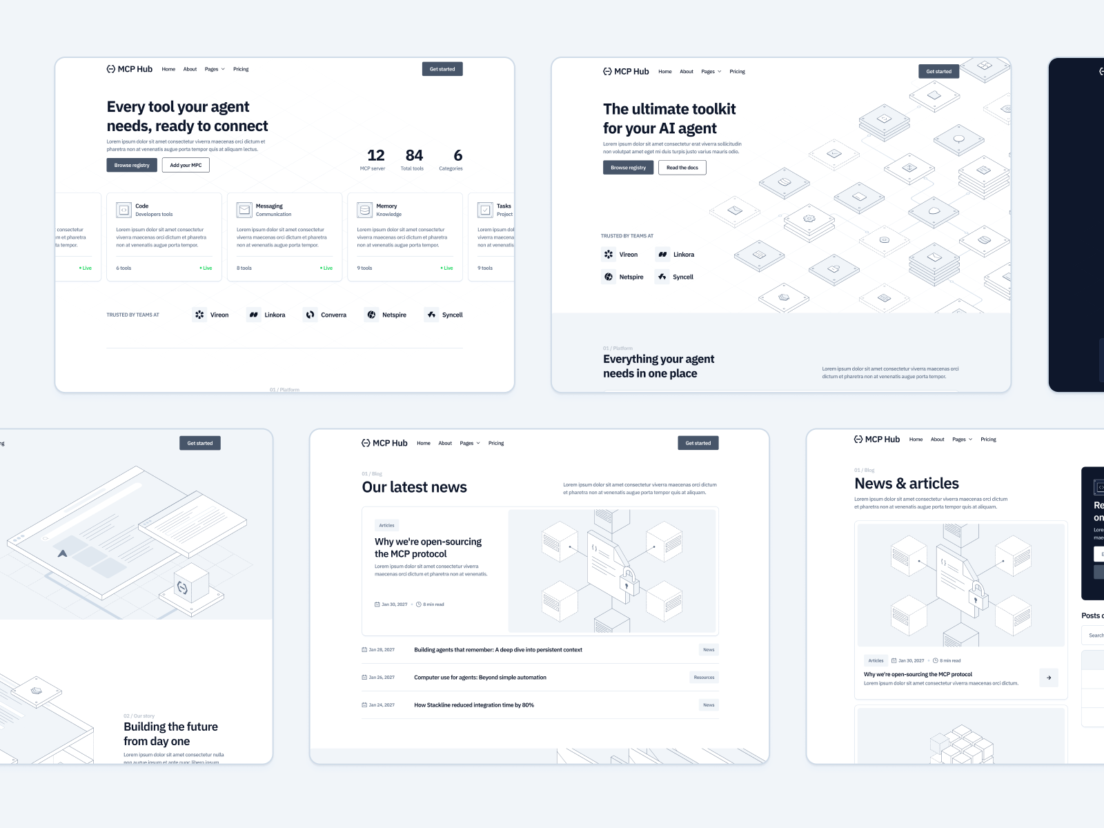 Plantilla de Protocolo MCP para Sitio Web en Webflow