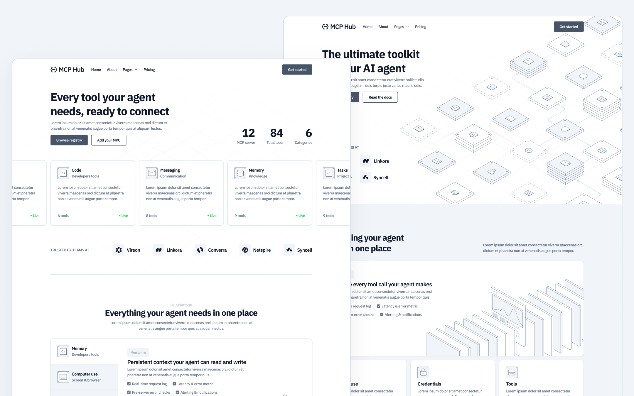 MCP Hub Template para Webflow