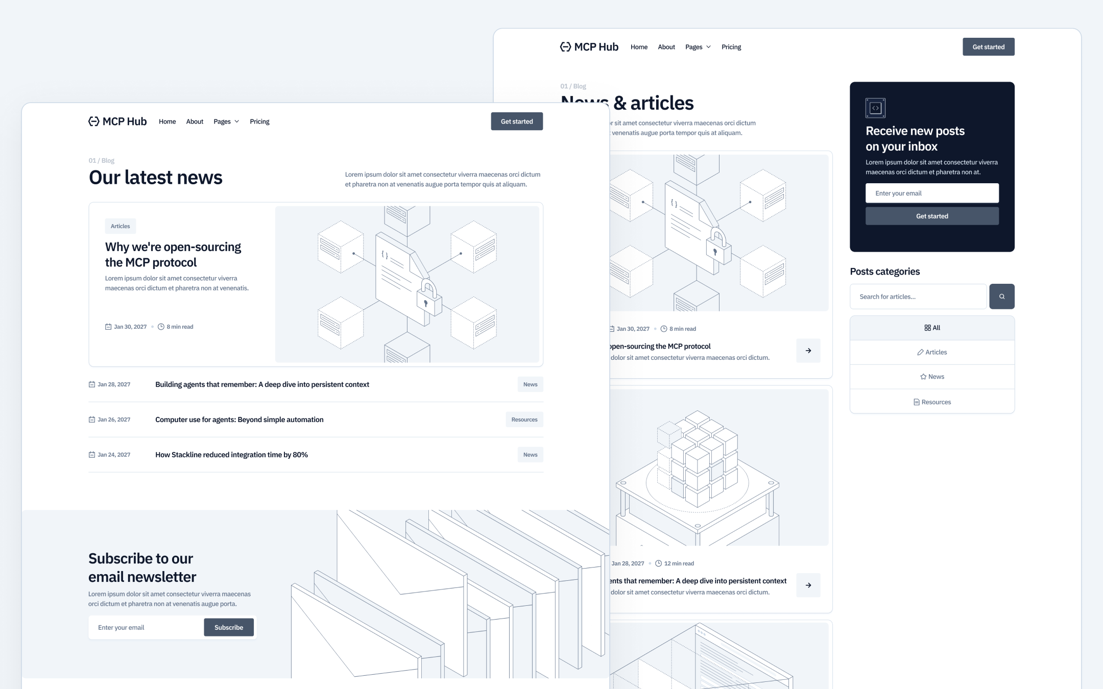 MCP Hub Template para Webflow