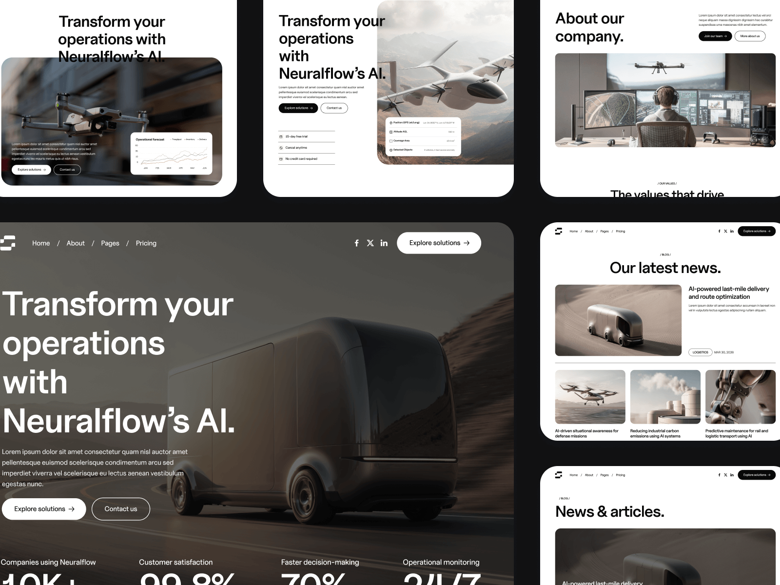 Plantilla de IA para Sitio Web en Webflow