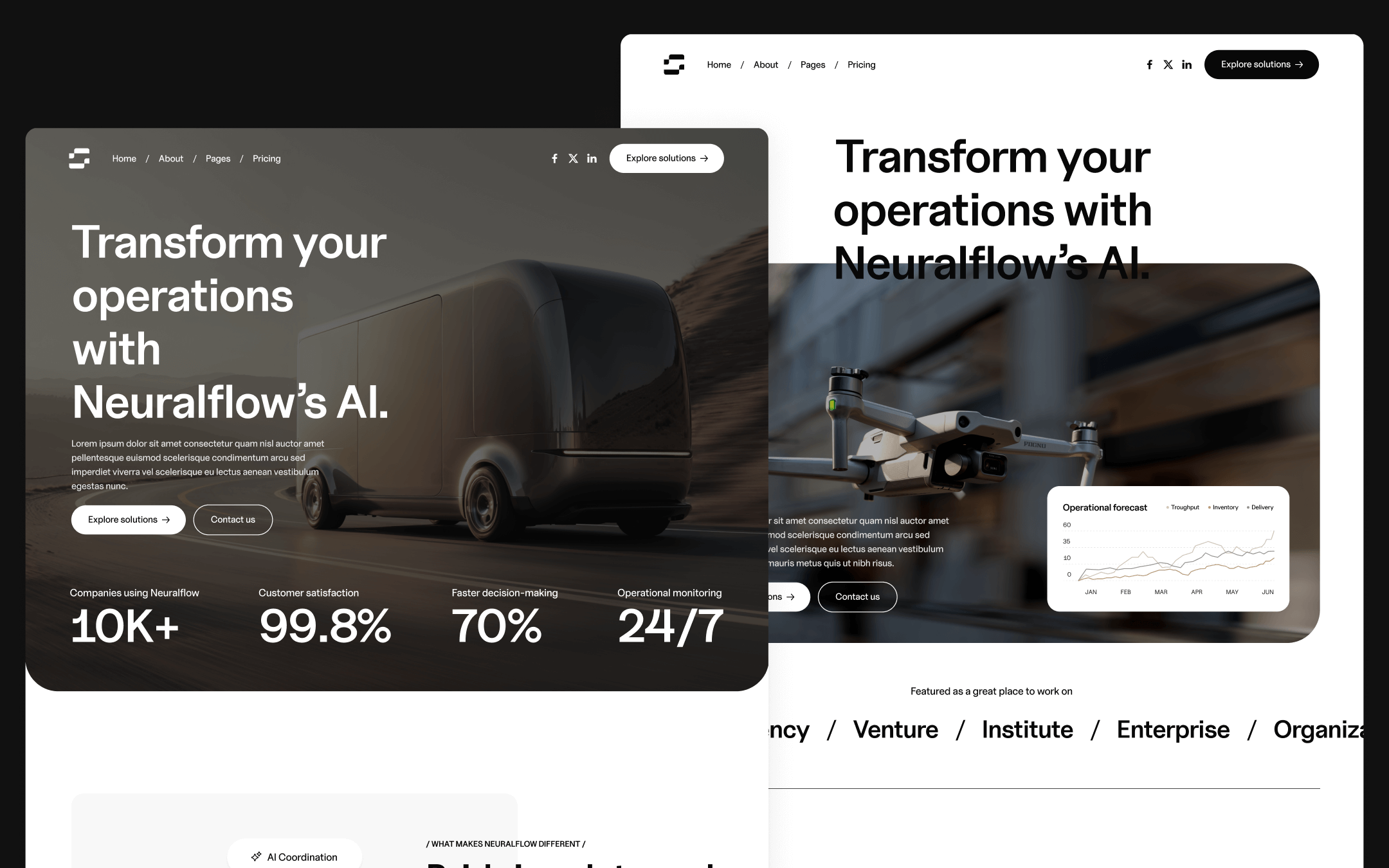 Neuralflow Template para Webflow