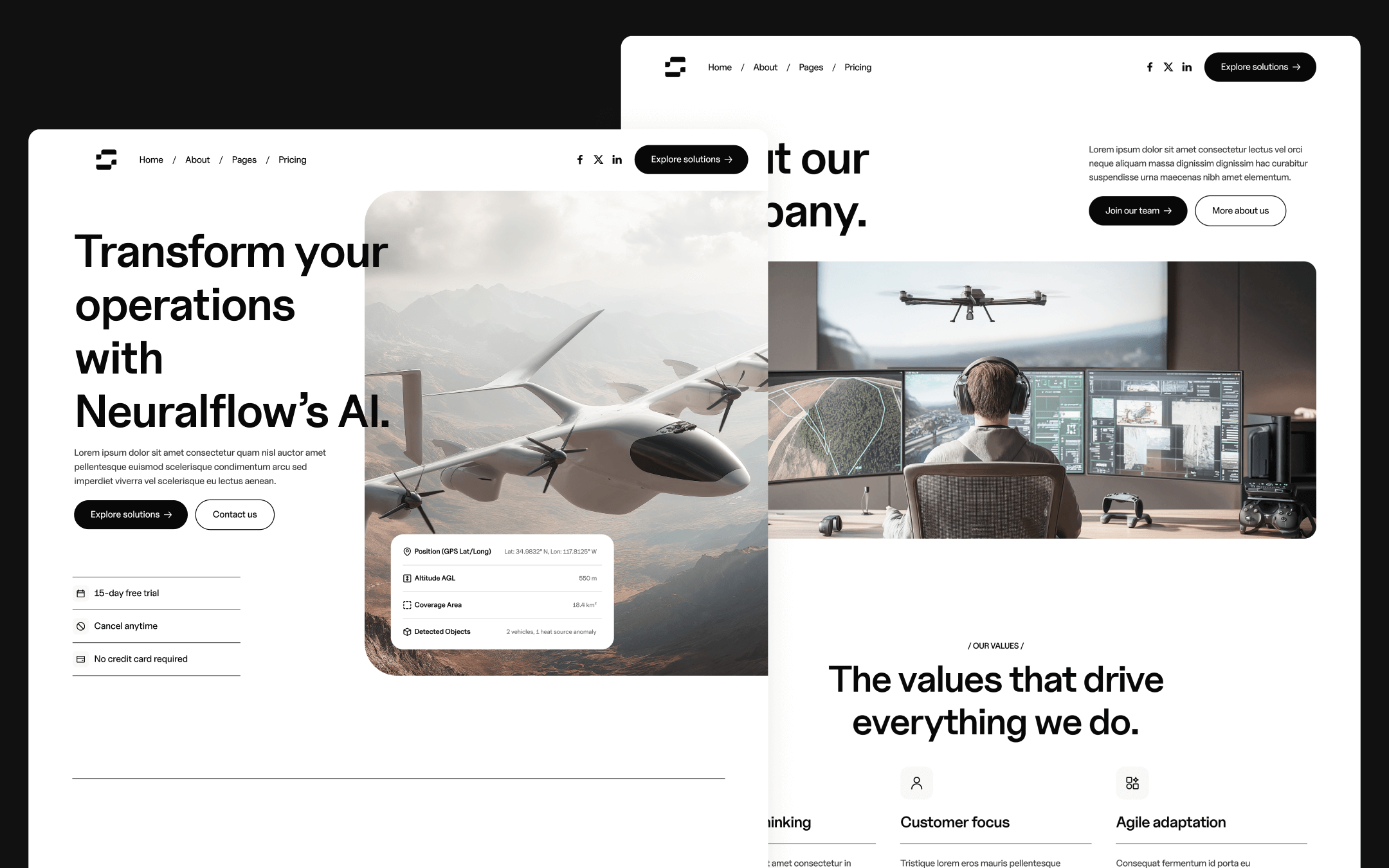 Neuralflow Template para Webflow