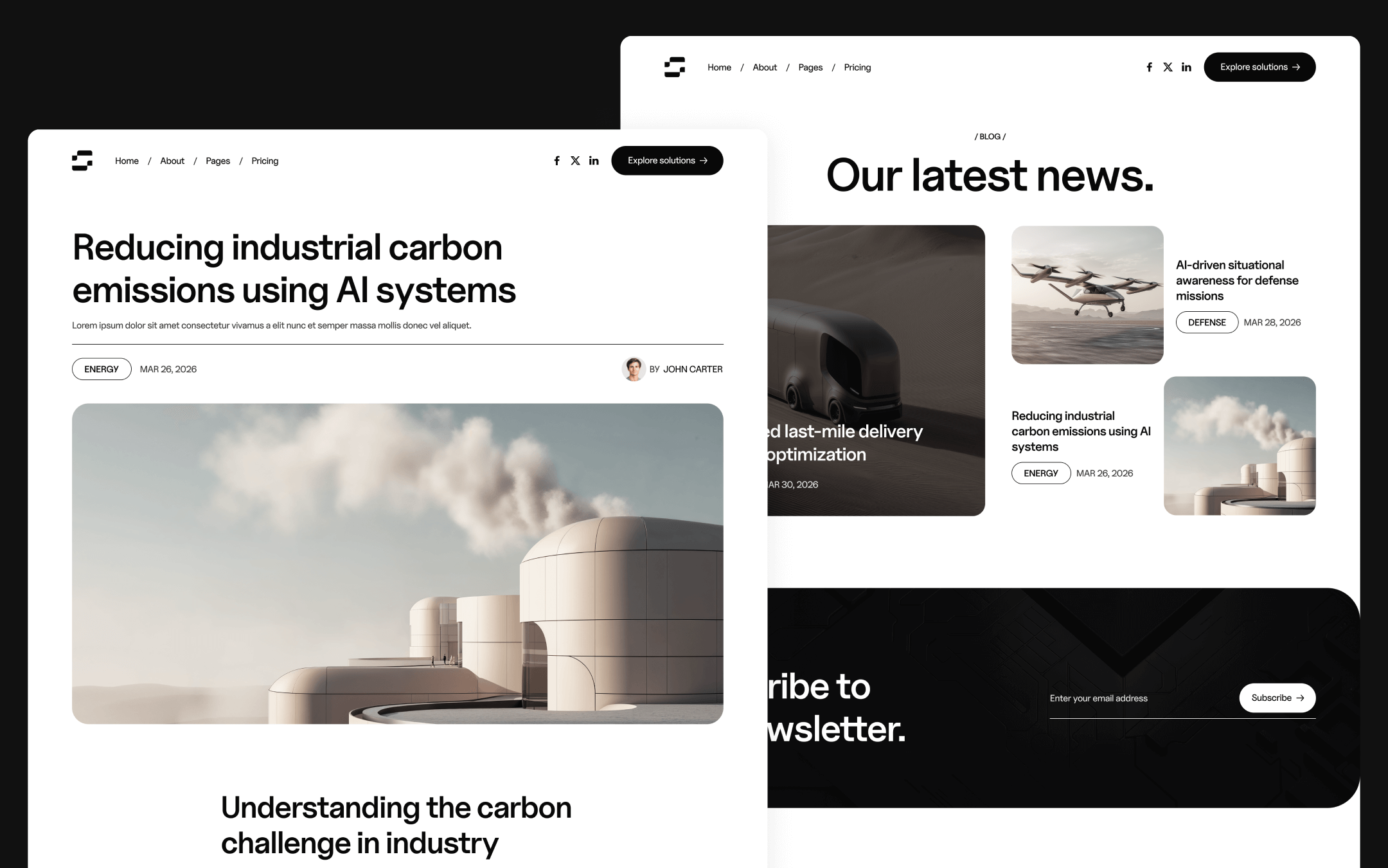 Neuralflow Template para Webflow