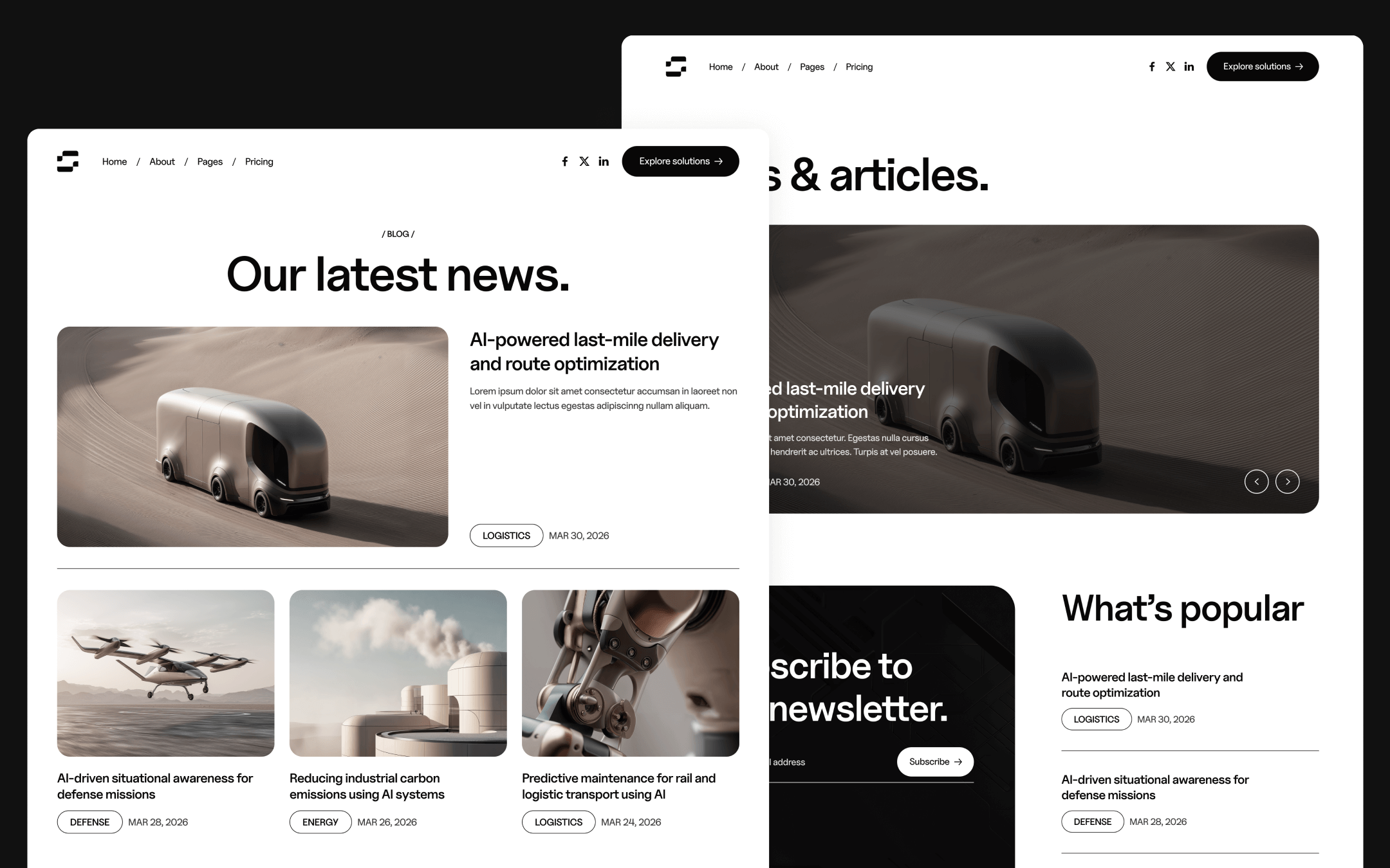 Neuralflow Template para Webflow