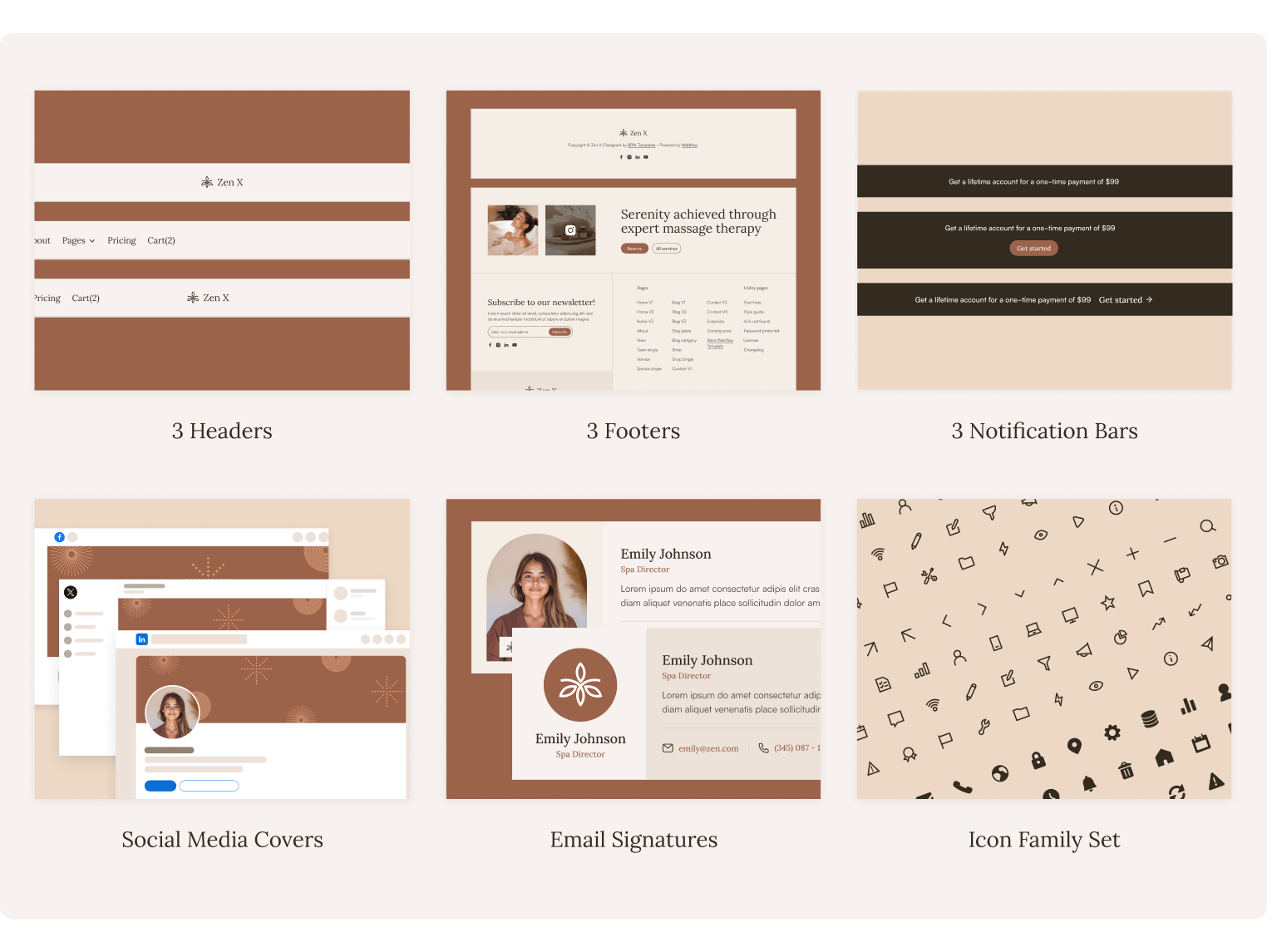 Zen X - Massage Webflow Template Benefits