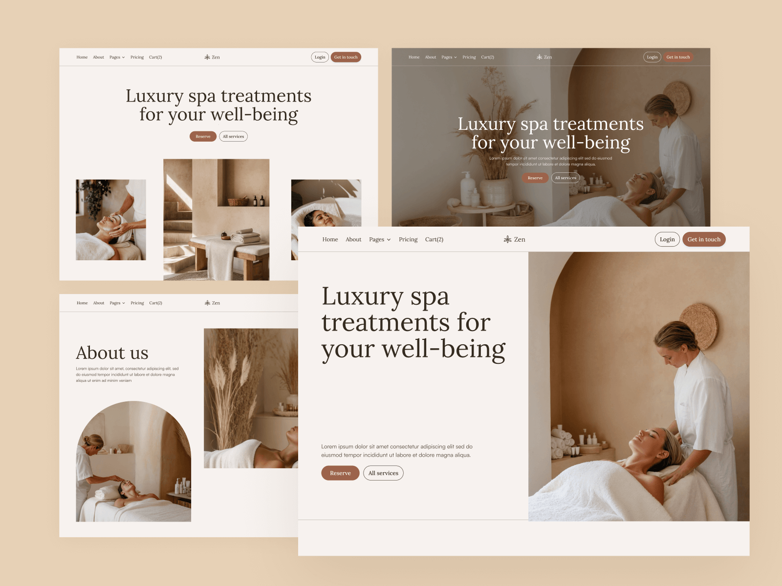 Plantilla para Webflow de Spa y Masajes