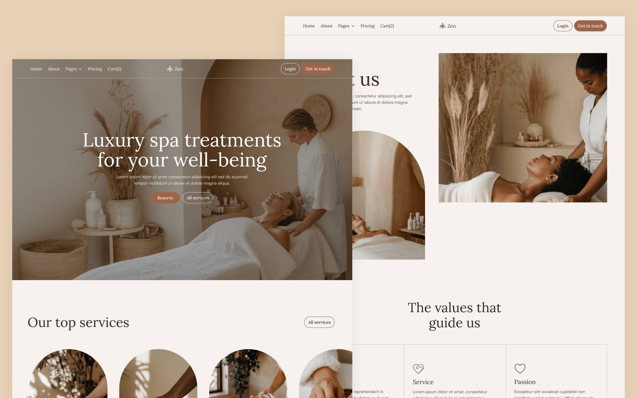 Zen Template para Webflow