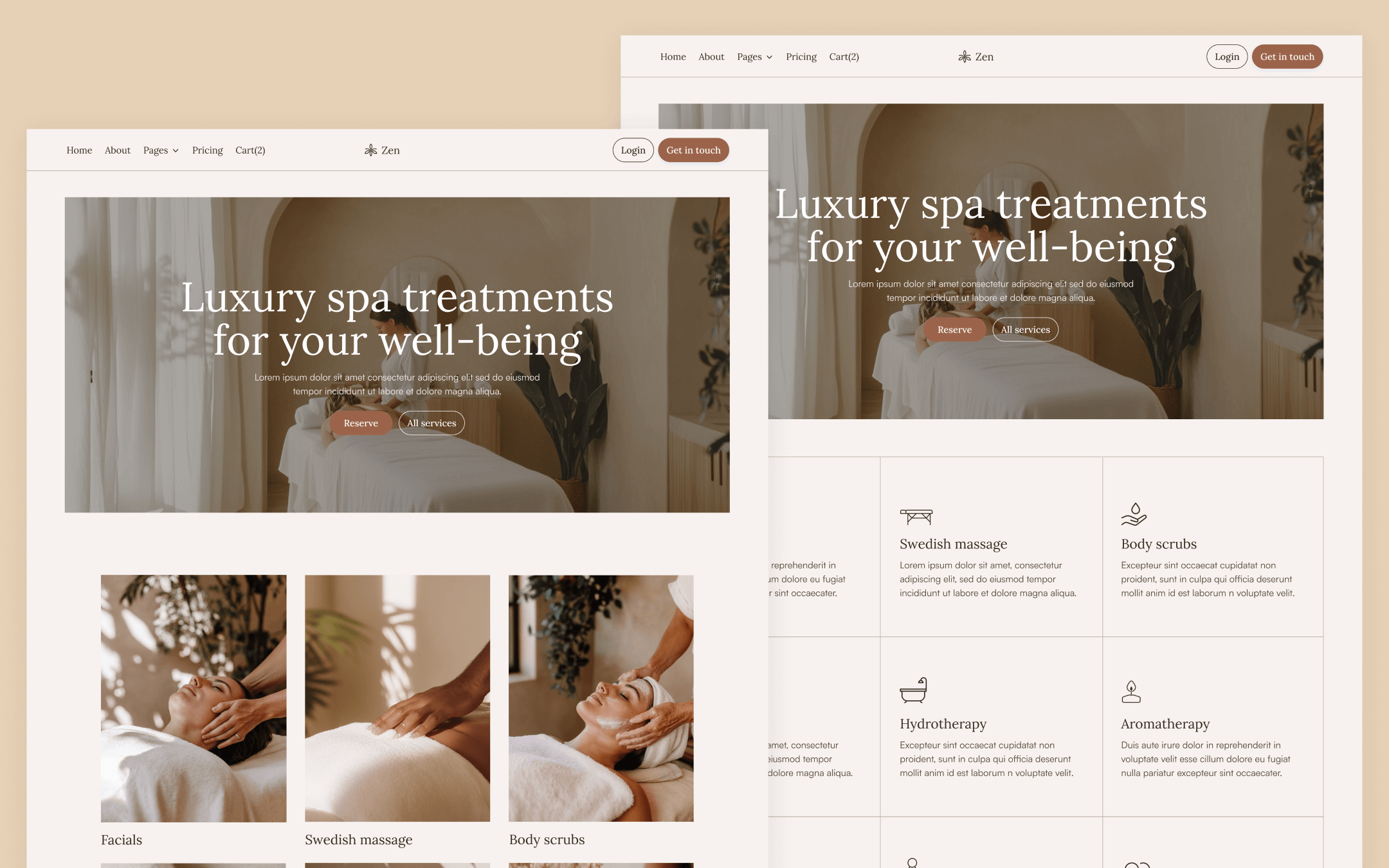 Zen Template para Webflow
