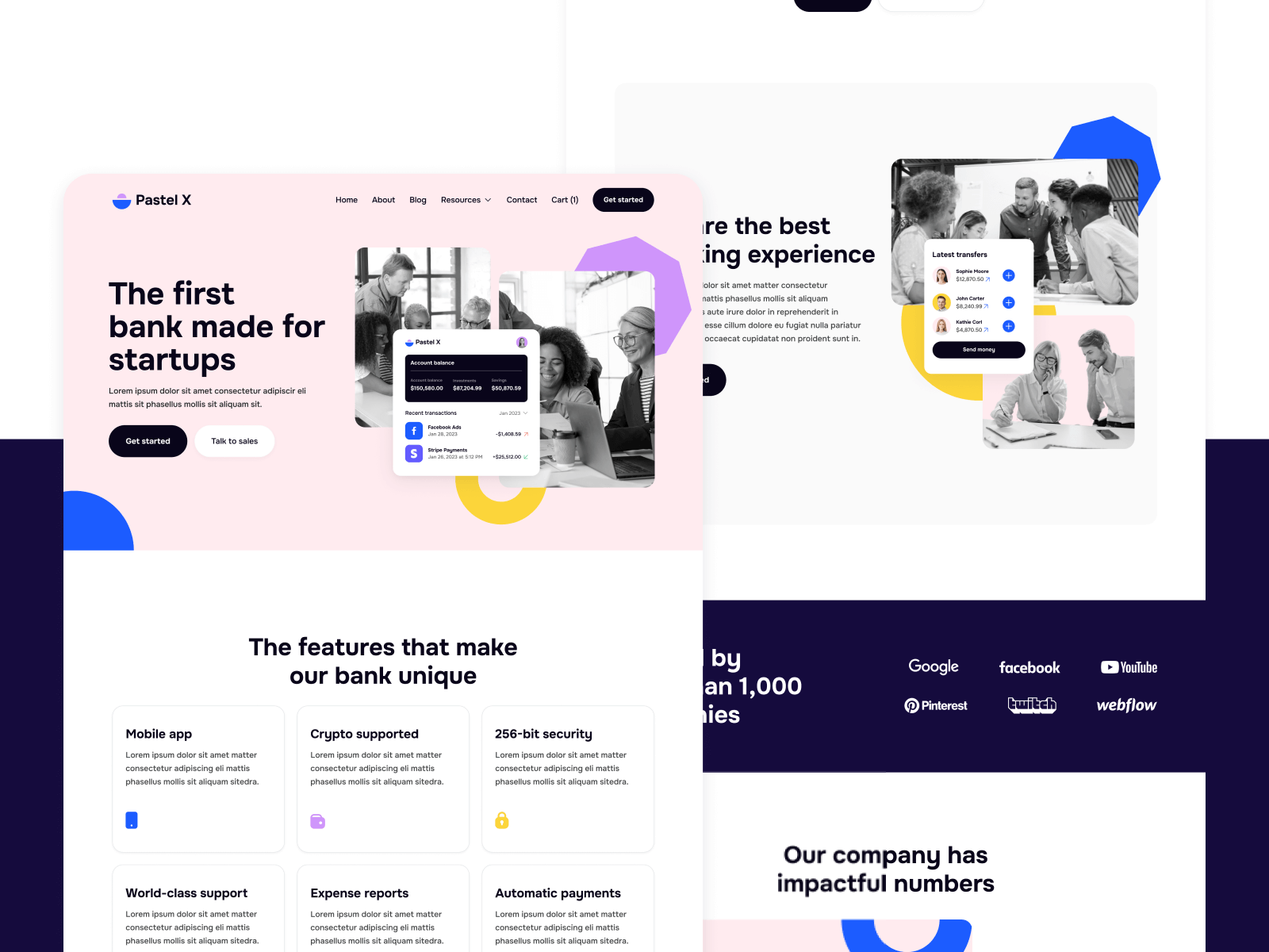 Template de Empresa Creativa para Webflow