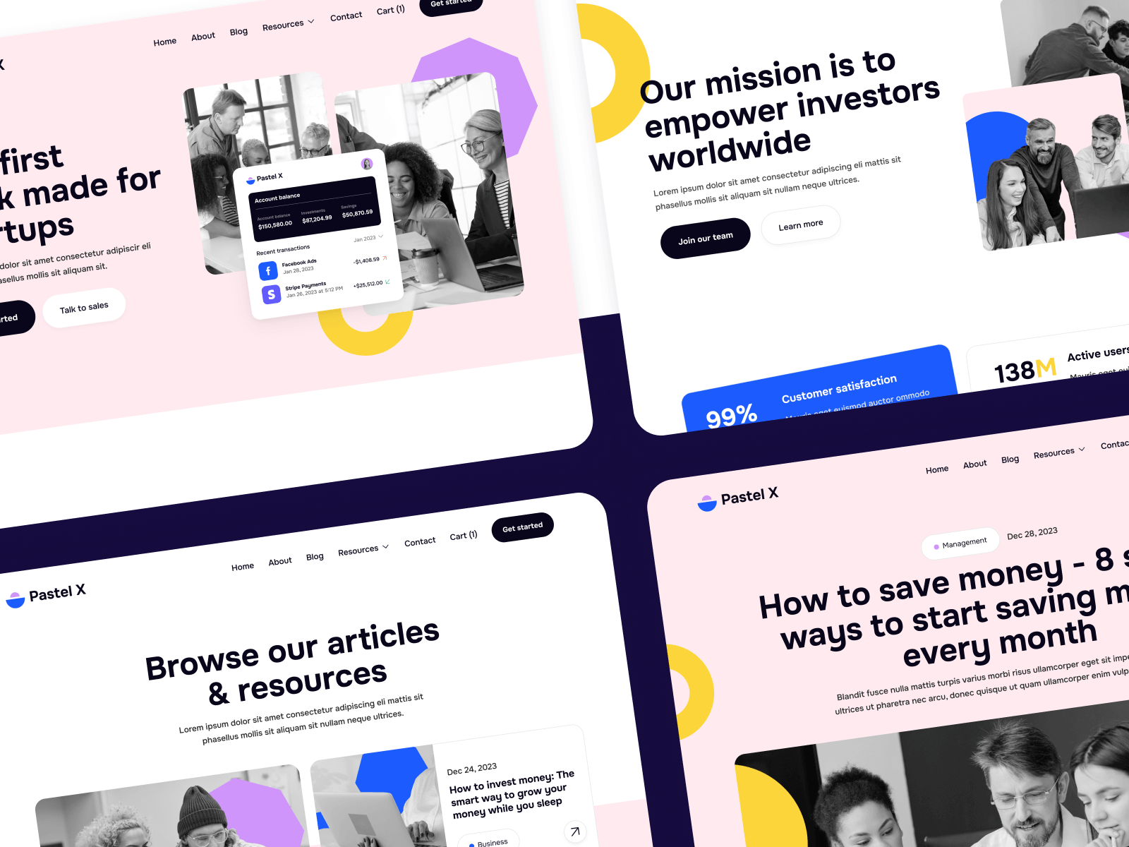 Plantilla de Empresa Creativa para Webflow