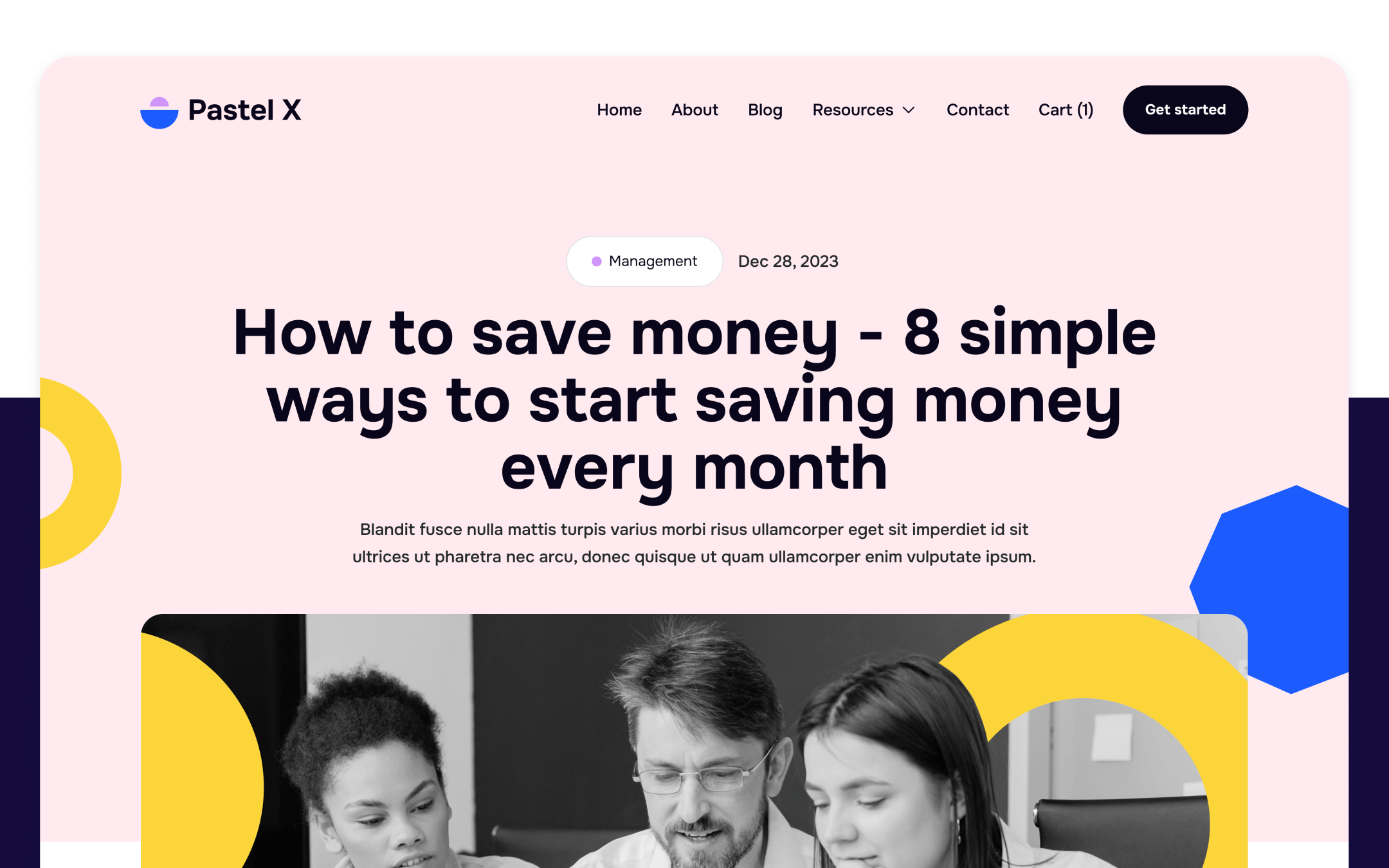 Pastel X Template para Webflow