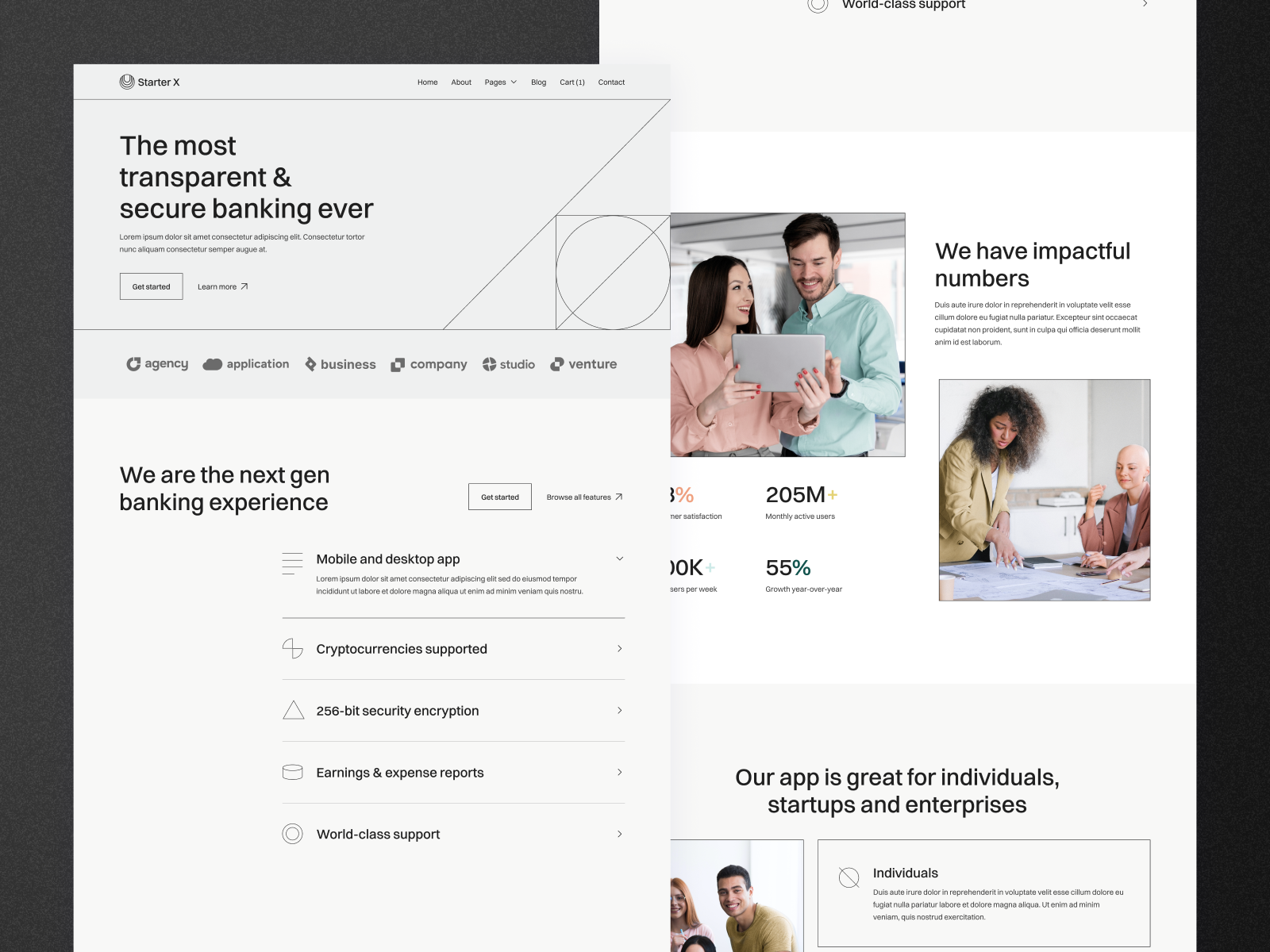Plantilla de Startup Corporativa para Webflow