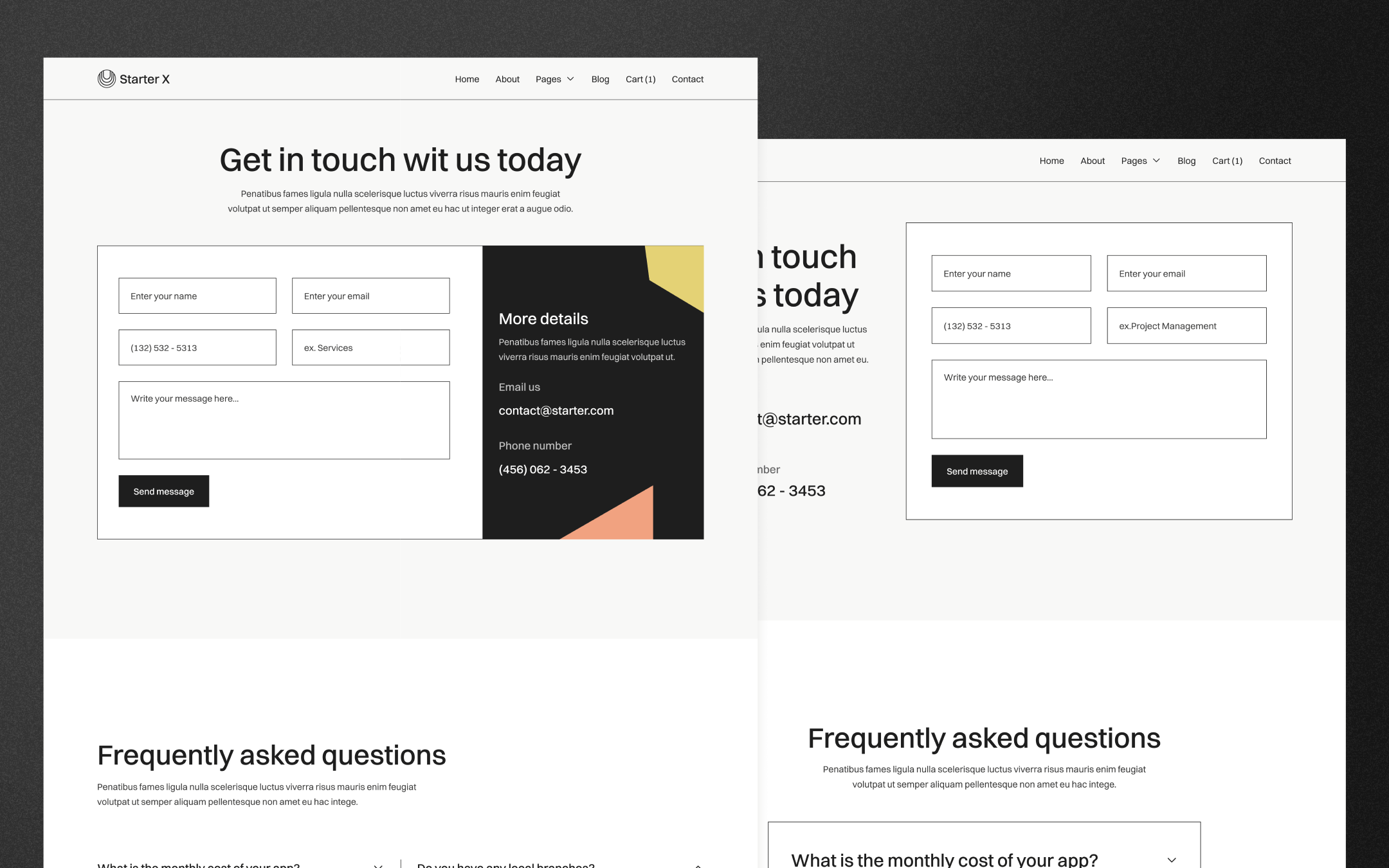 Starter X Template para Webflow