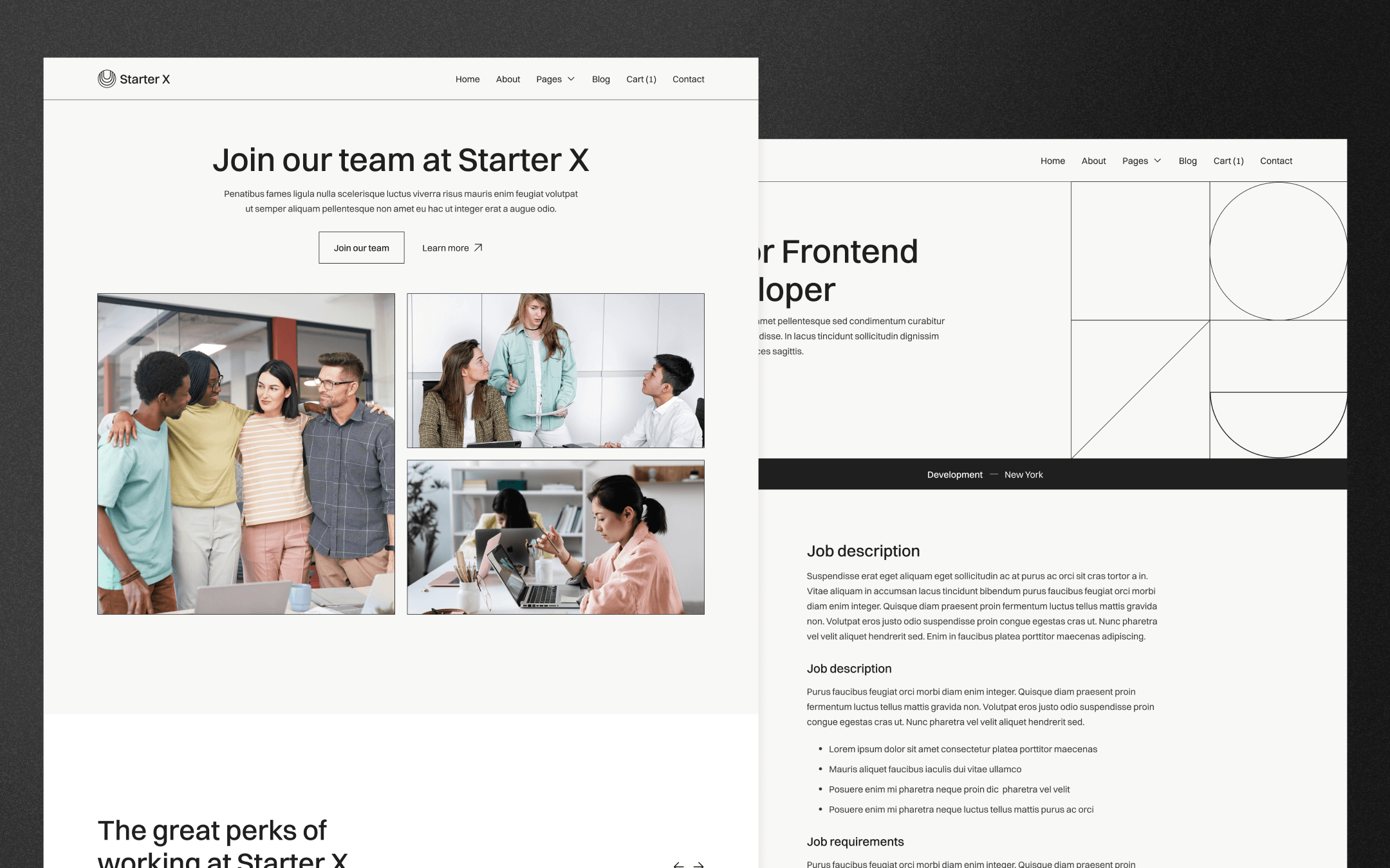 Starter X Template para Webflow