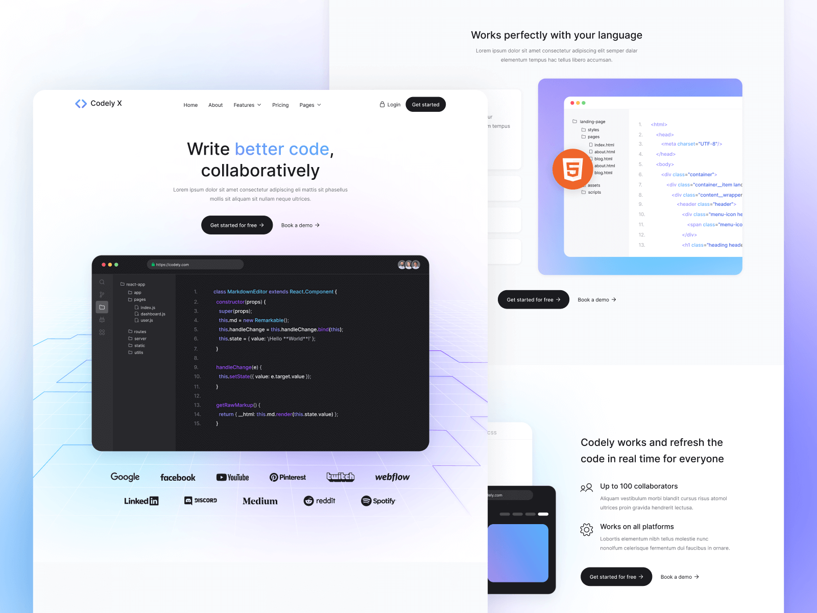 Template de Startup de Desarrollo para Webflow
