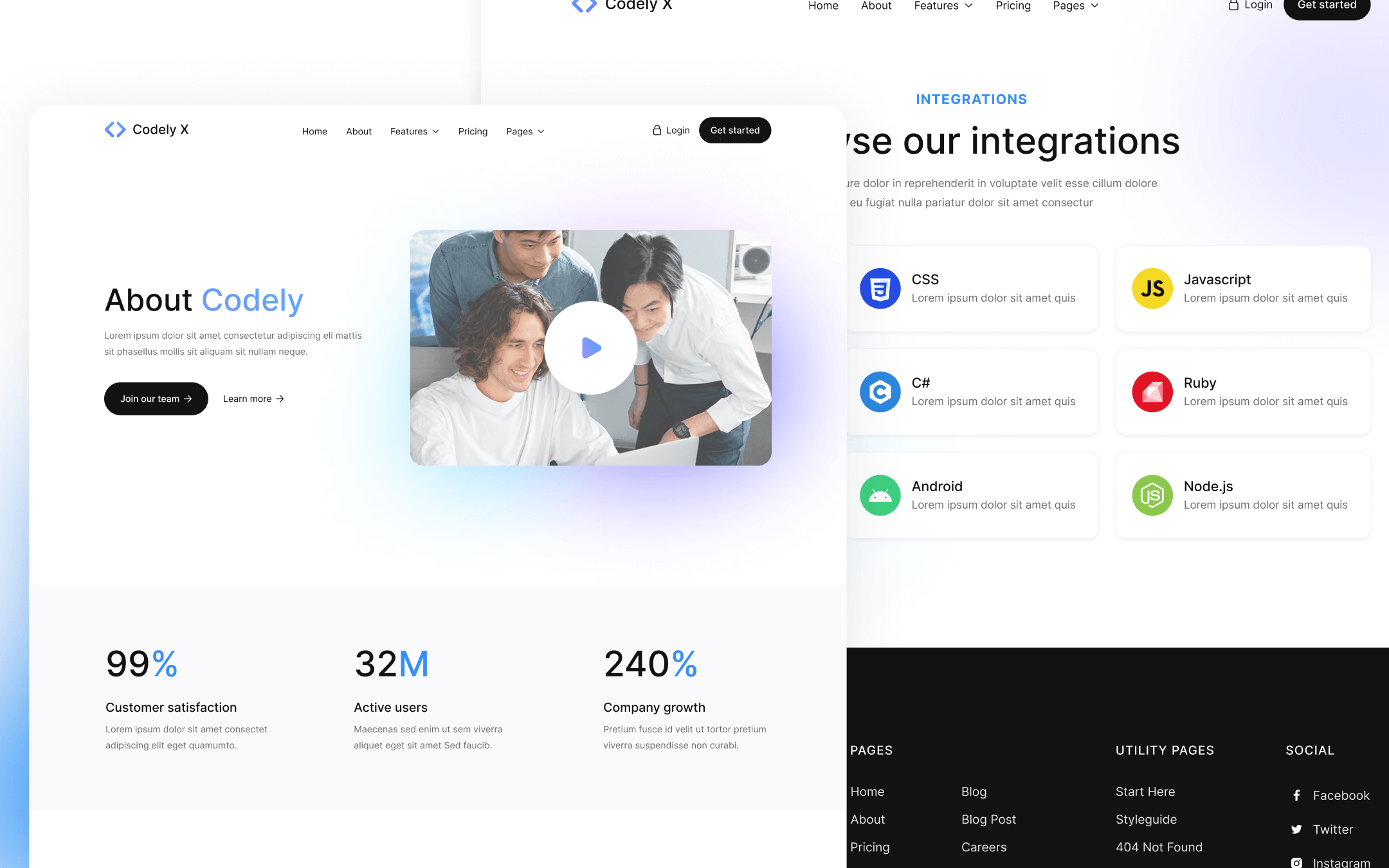 Codely X Template para Webflow