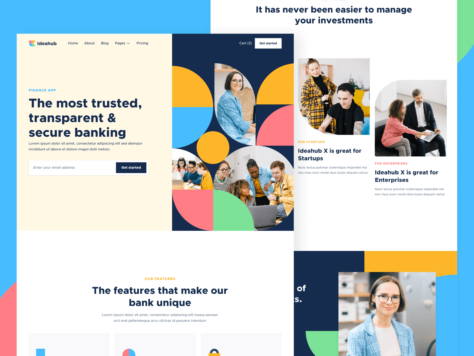 Template de Empresa de Finanzas para Webflow