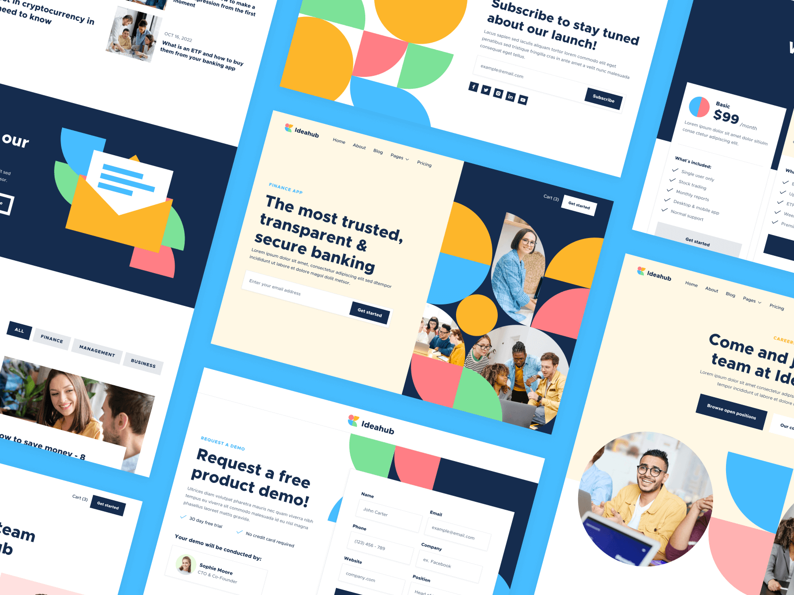 Plantilla para Webflow de Startup de Finanzas