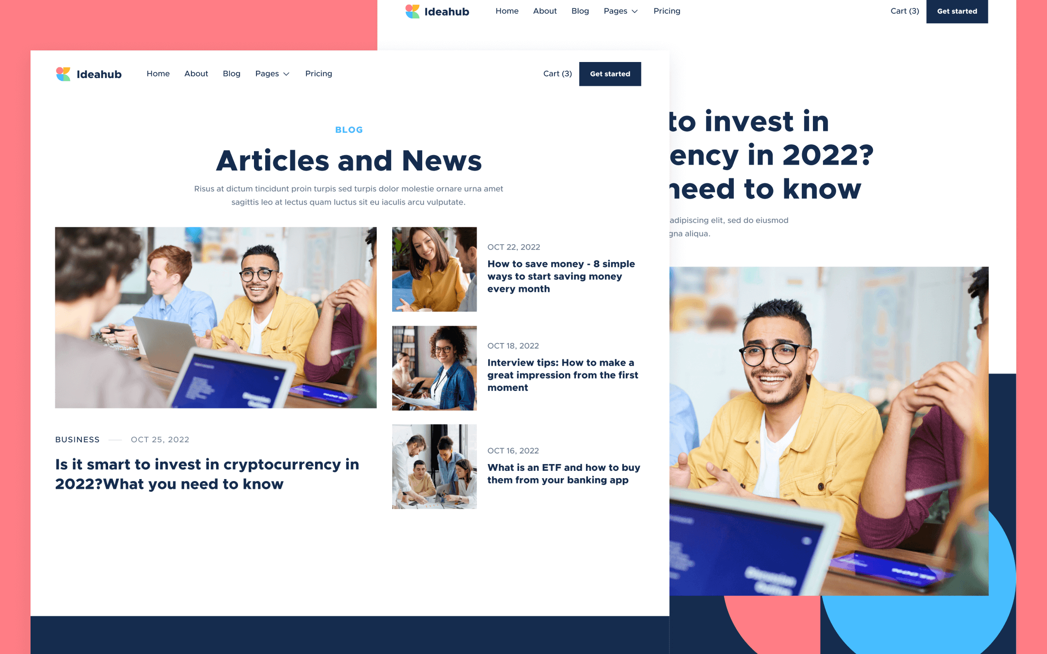 Ideahub X Template para Webflow