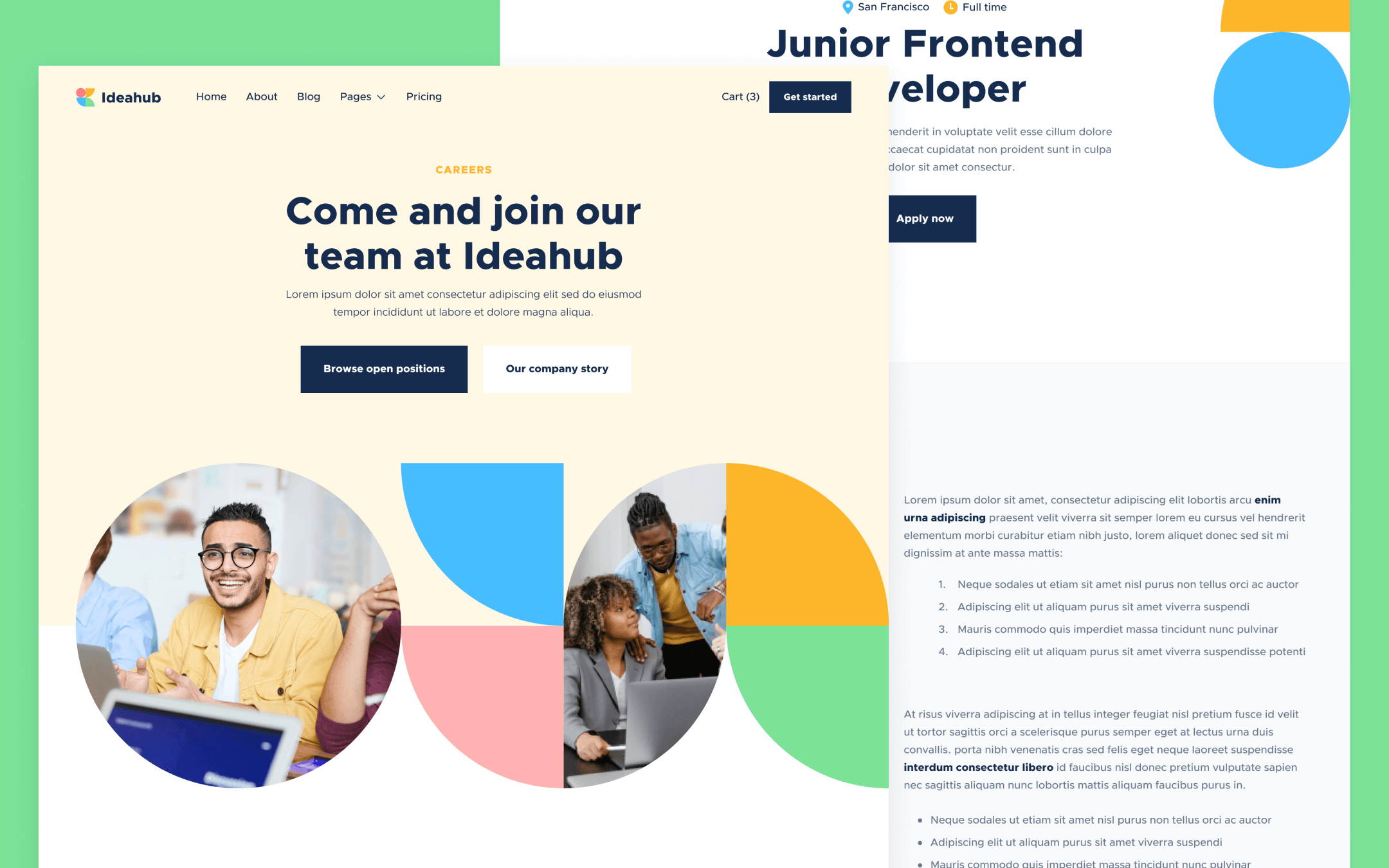 Ideahub X Template para Webflow