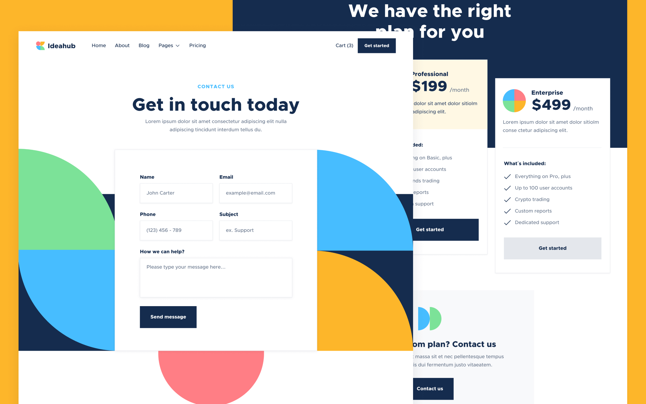 Ideahub X Template para Webflow