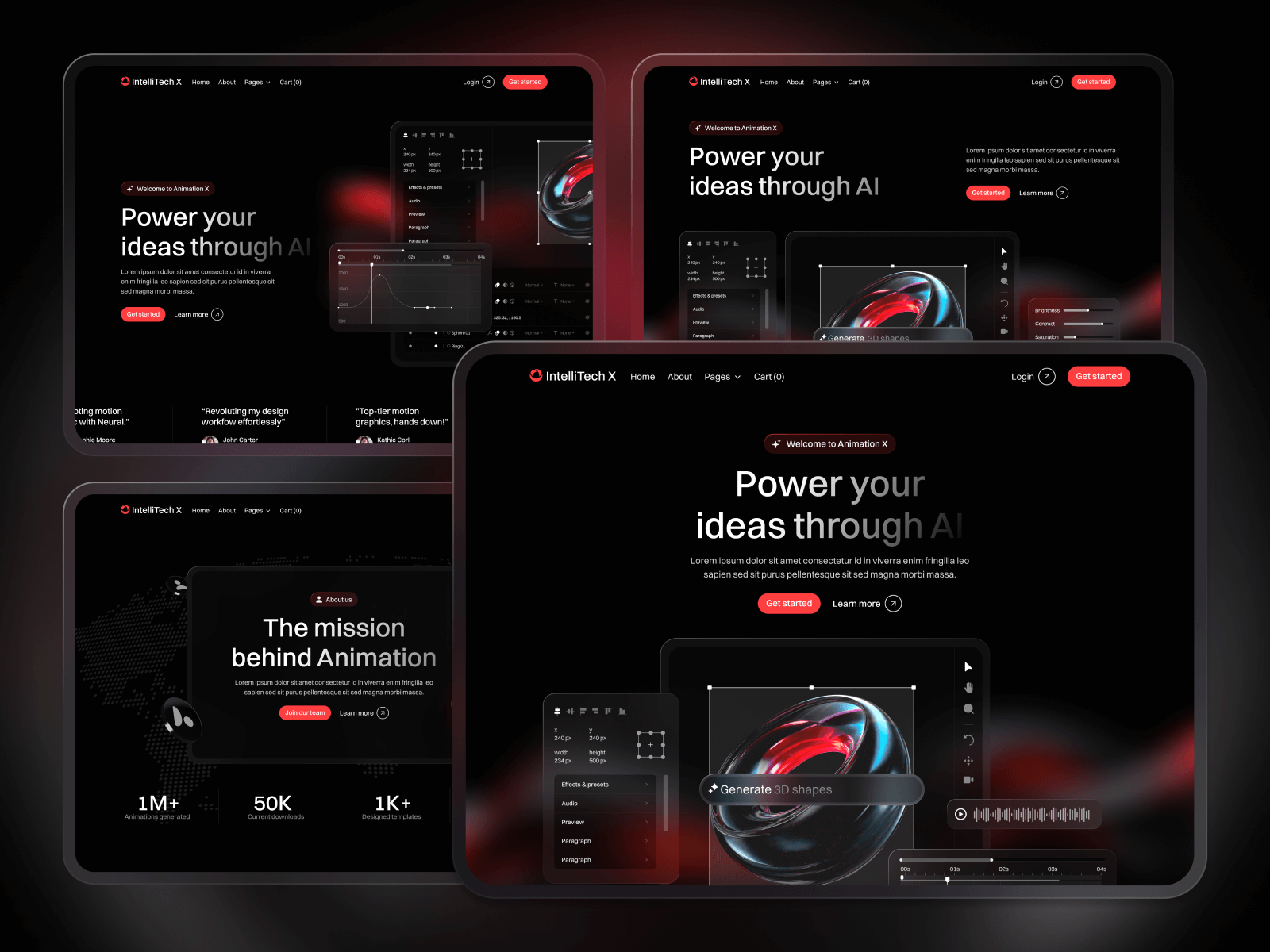 Plantilla para Webflow de Startup de Inteligencia Artificial