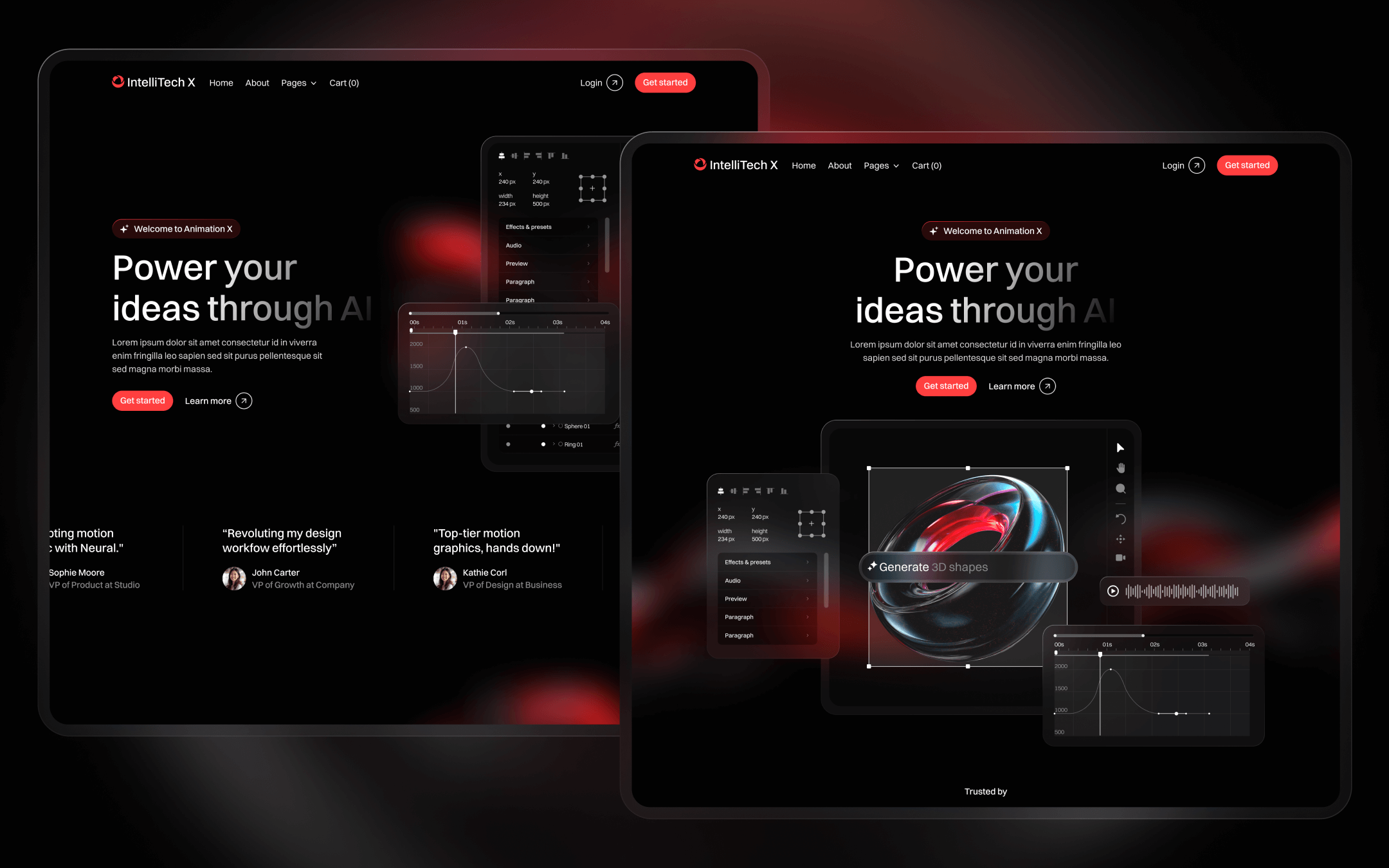 IntelliTech X Template para Webflow
