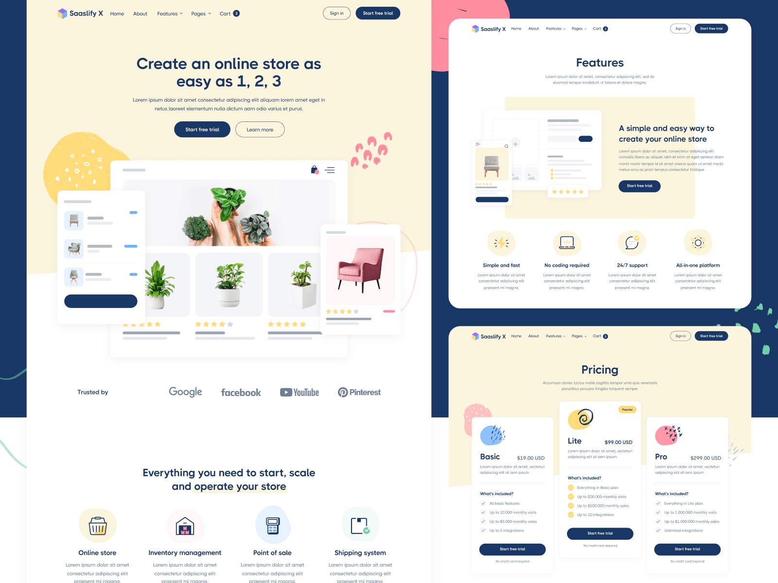 Template de Startup de Software para Webflow