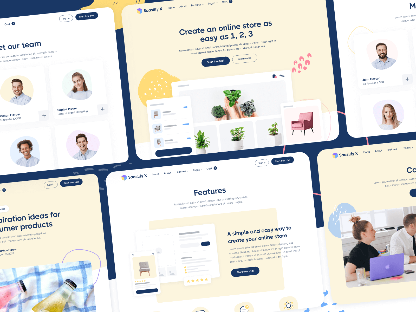 Plantilla de Startup de Software para Webflow