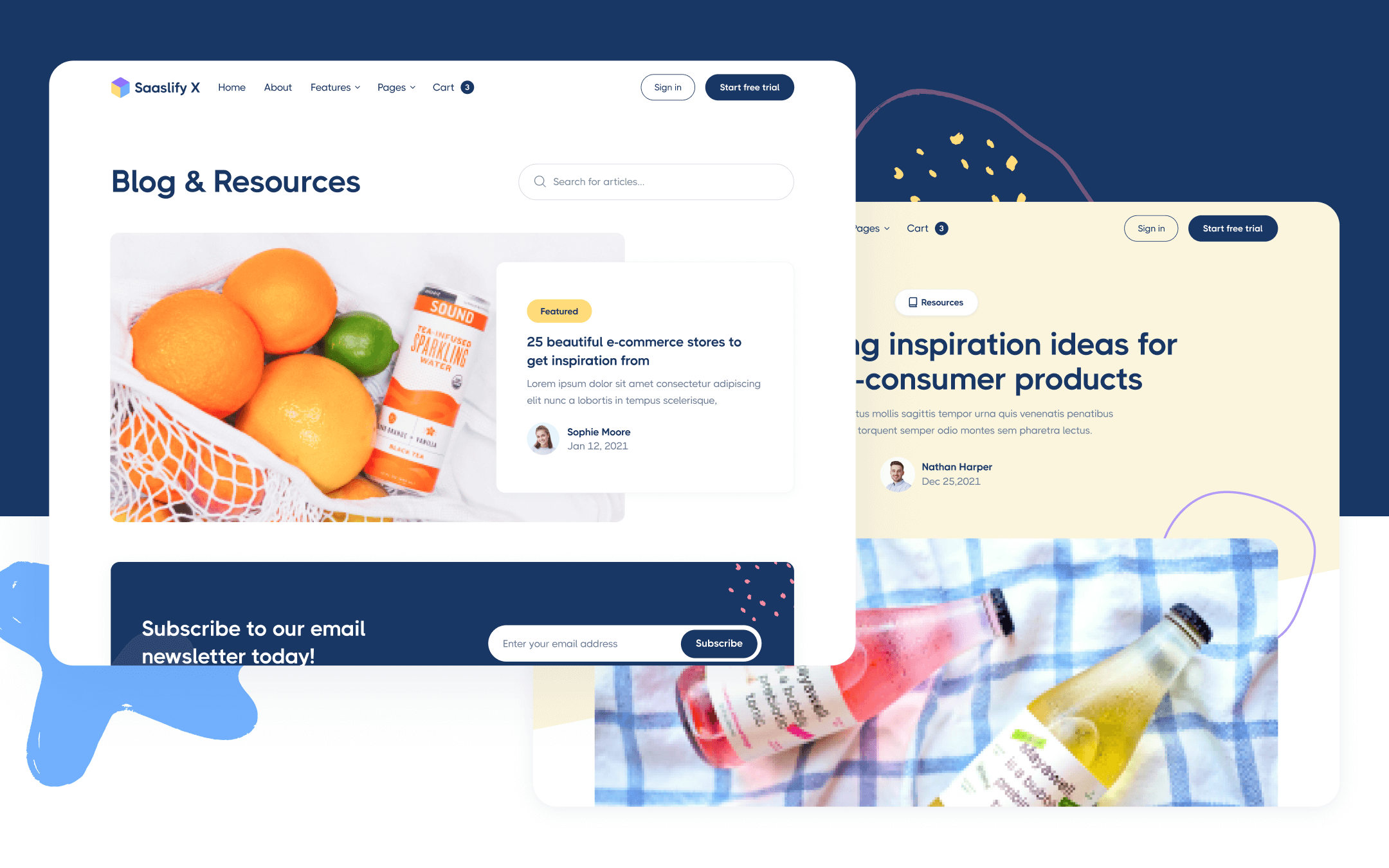 Saaslify X Template para Webflow