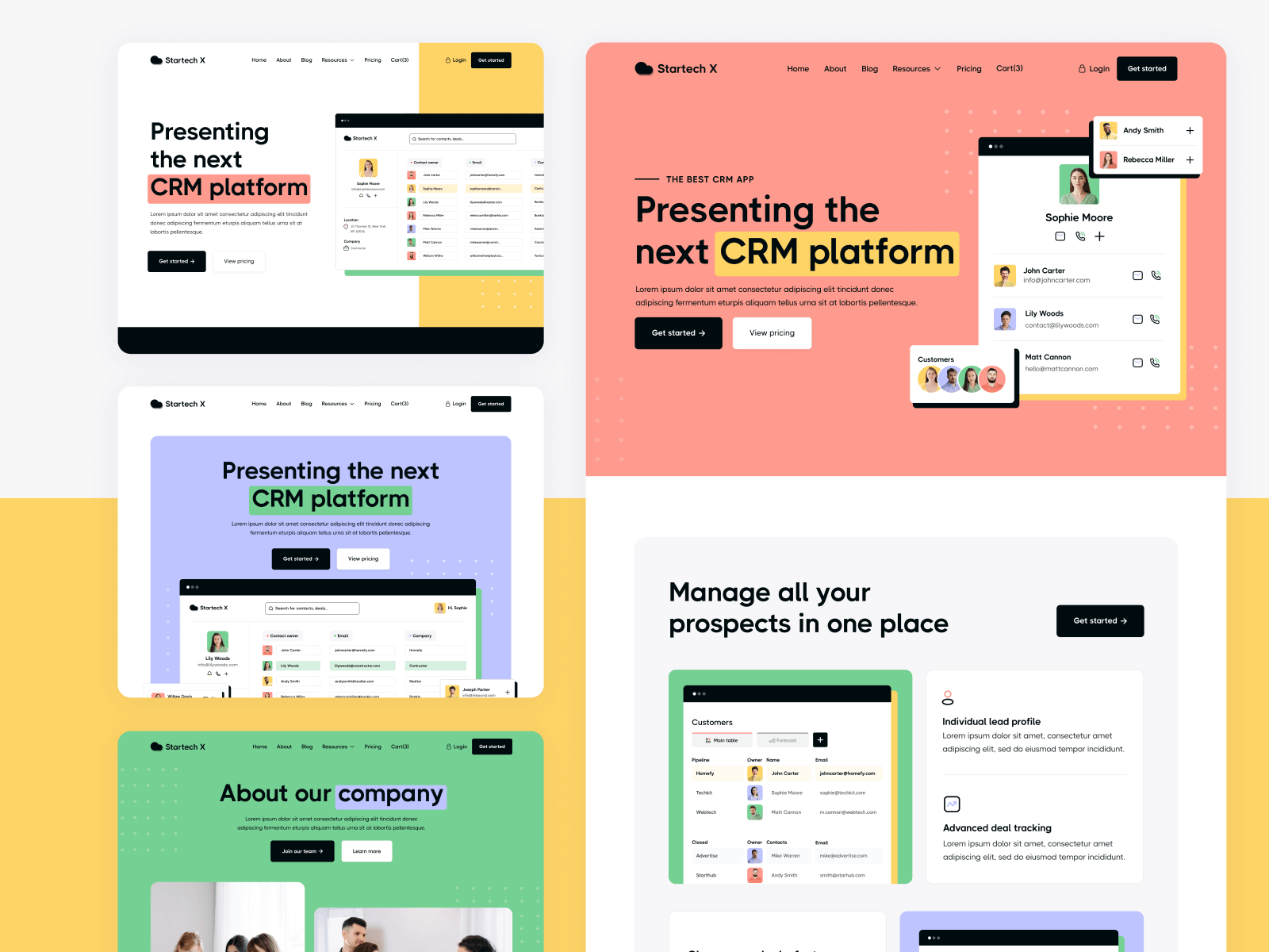 Plantilla para Webflow de Startup de Technología