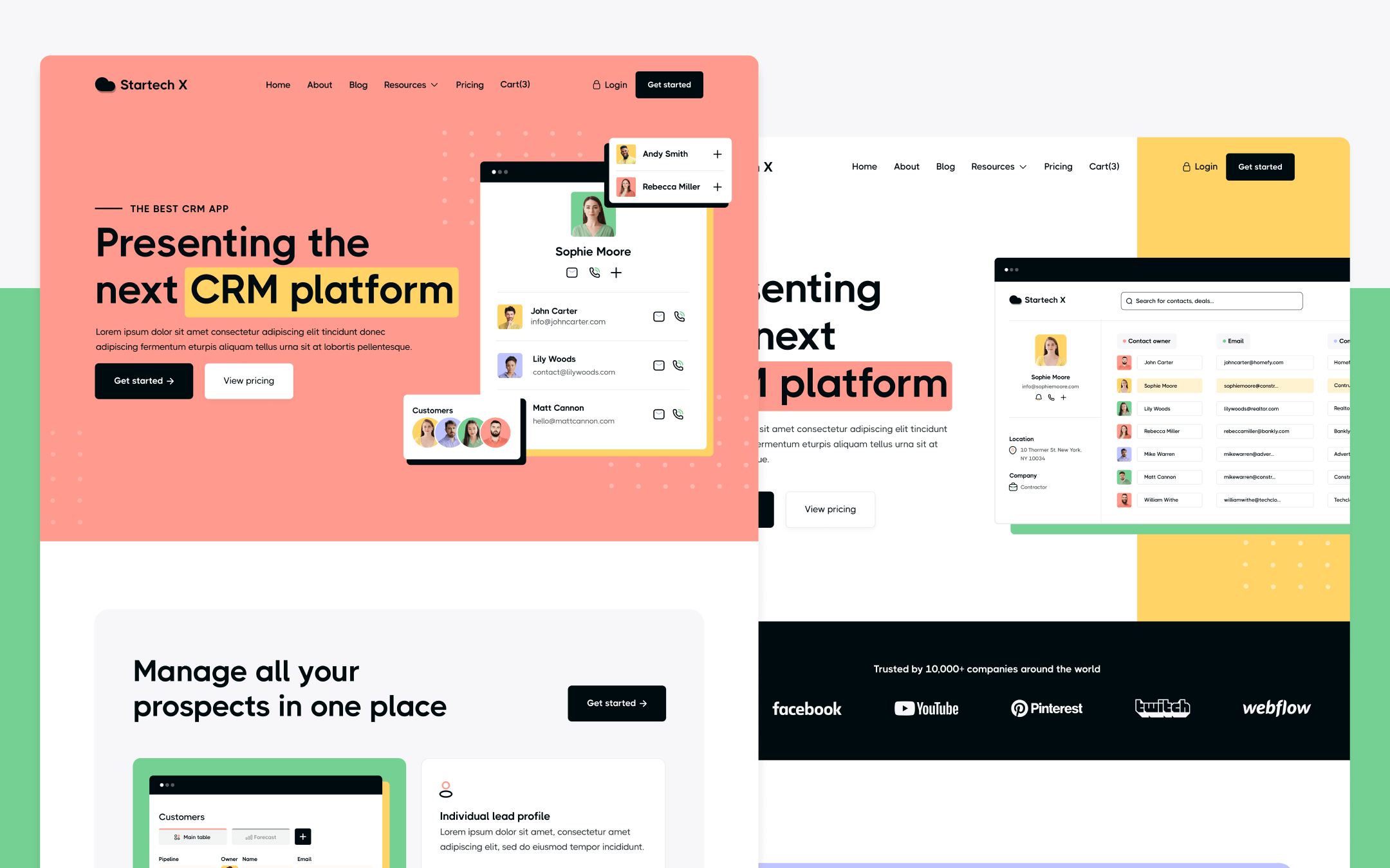 Plantilla de Startup de Technología para Webflow