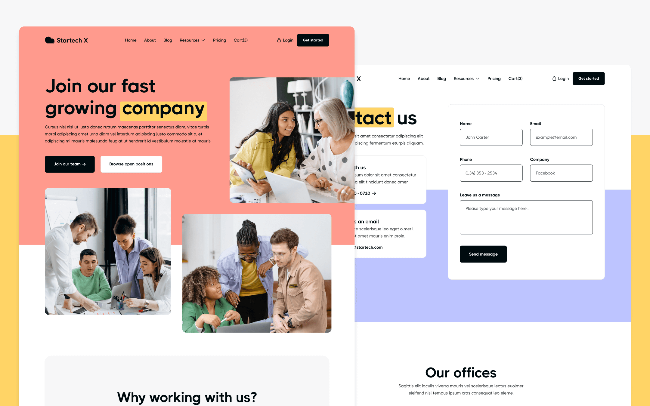 Startech X Template para Webflow