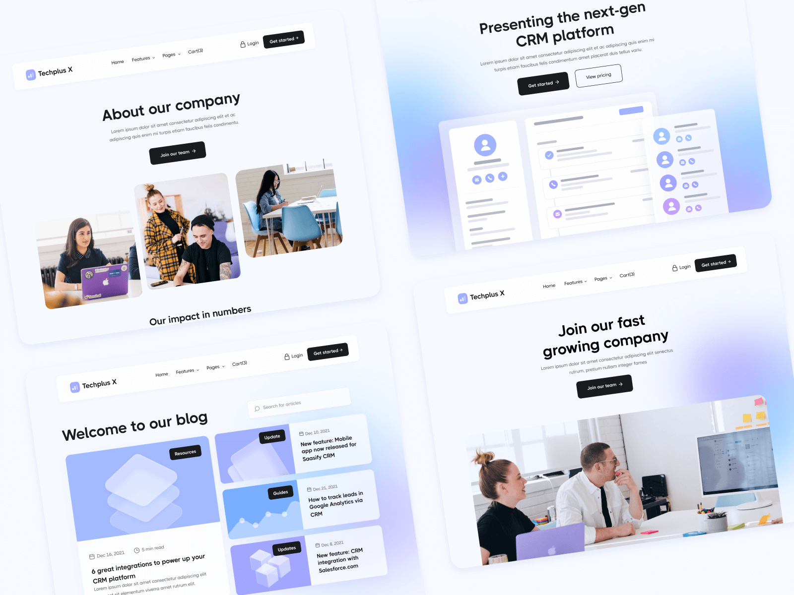 Plantilla de Empresa Tech para Webflow