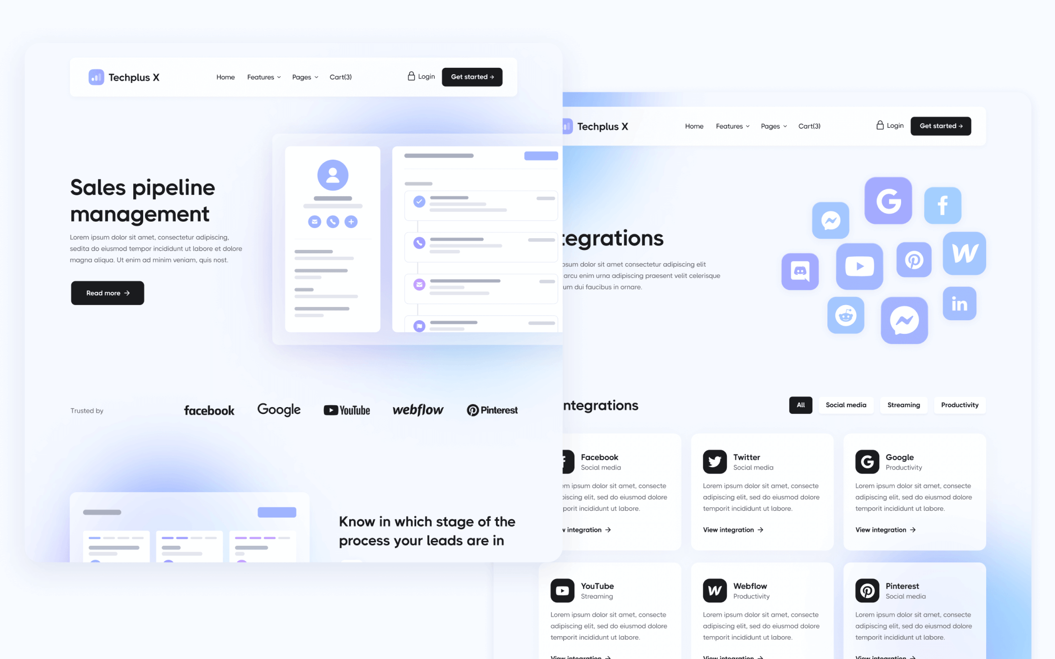 Techplus X Template para Webflow