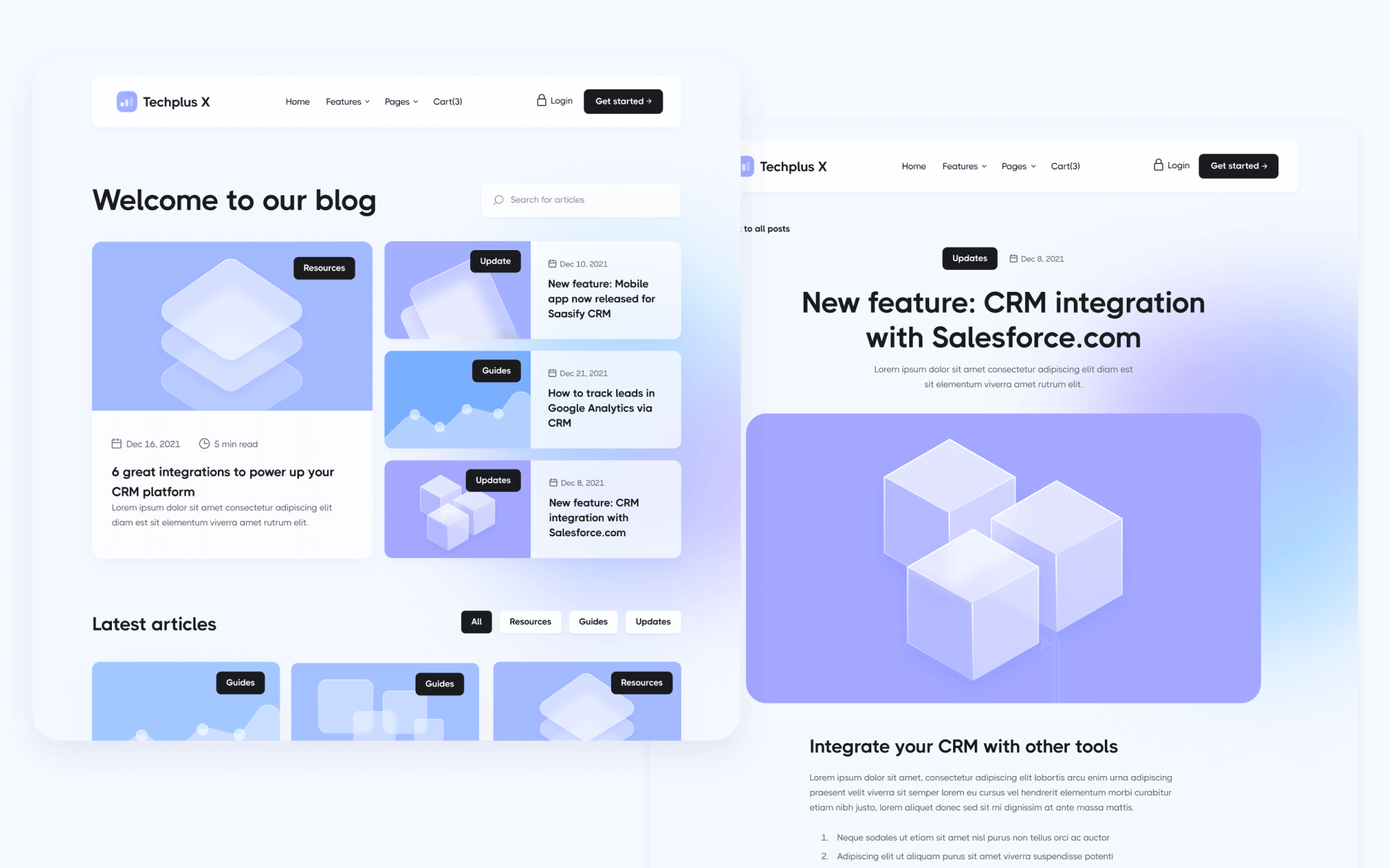 Techplus X Template para Webflow