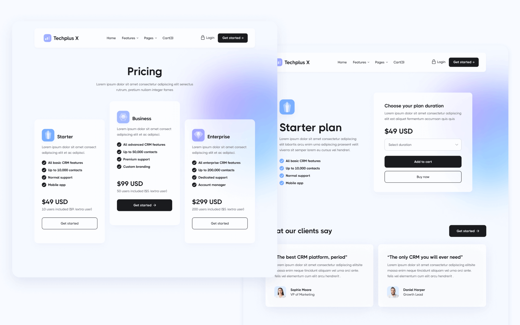 Techplus X Template para Webflow