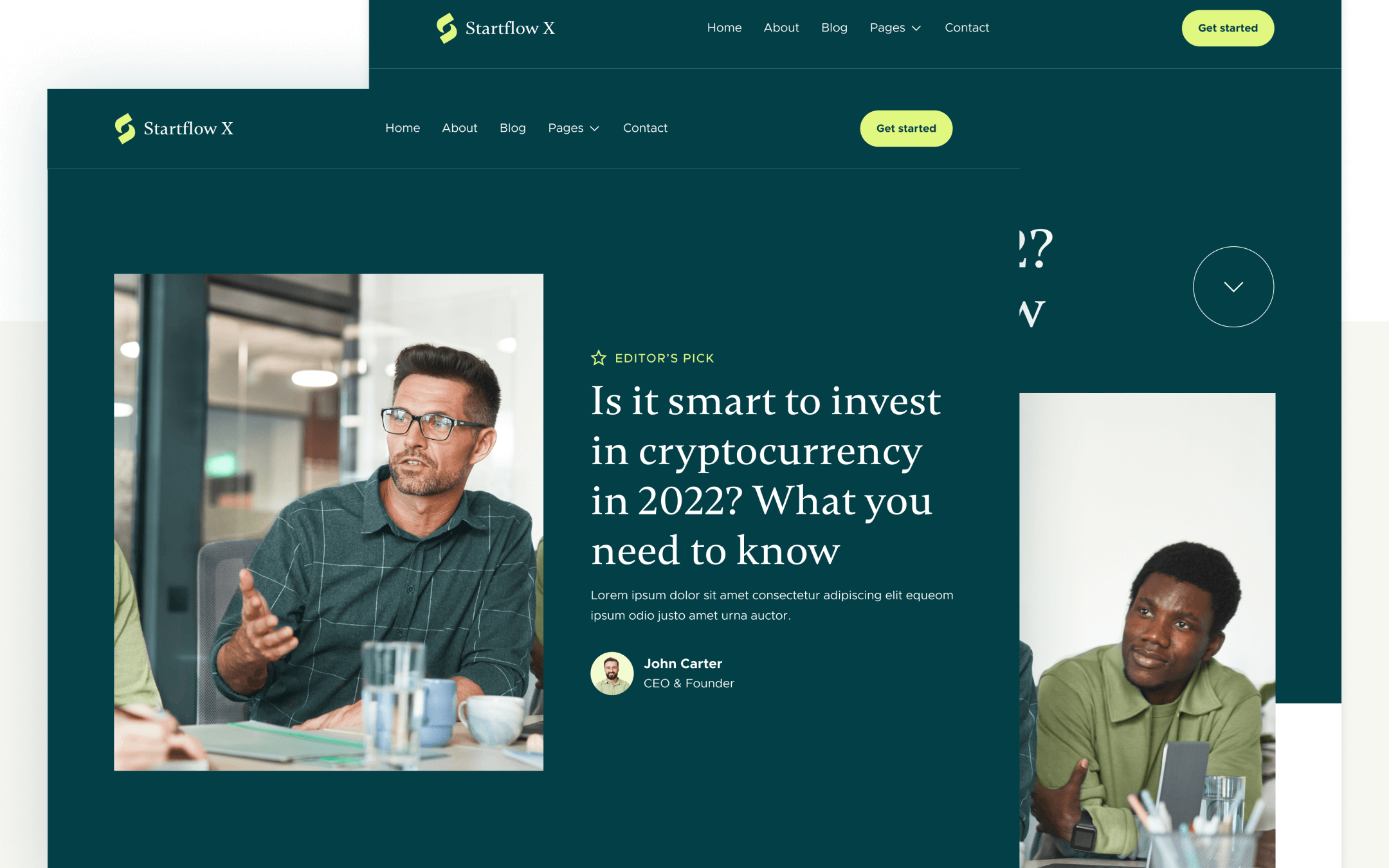 Startflow X Template para Webflow