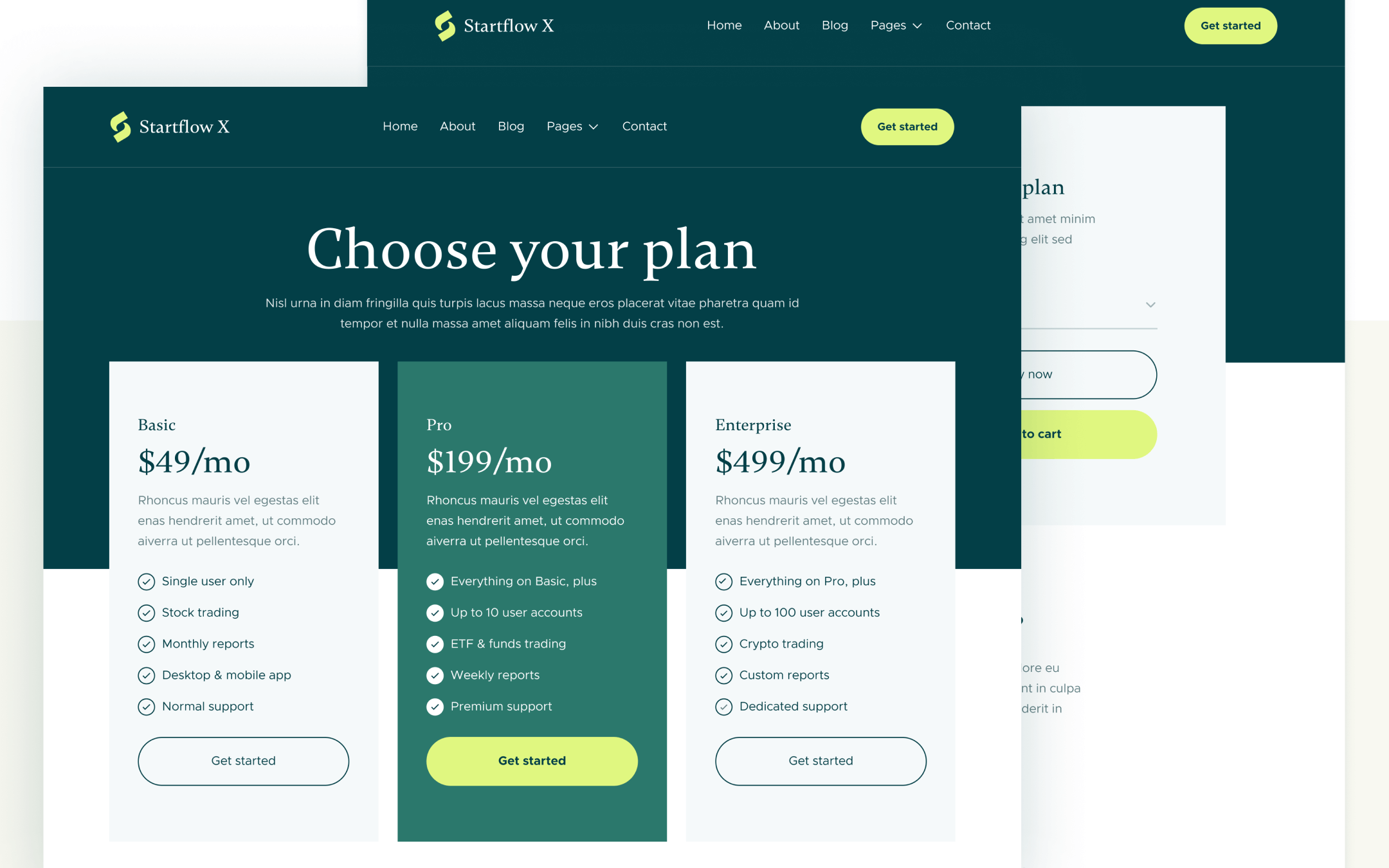 Startflow X Template para Webflow