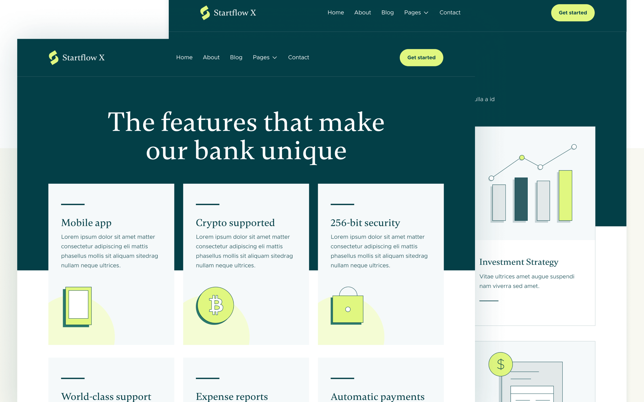 Startflow X Template para Webflow
