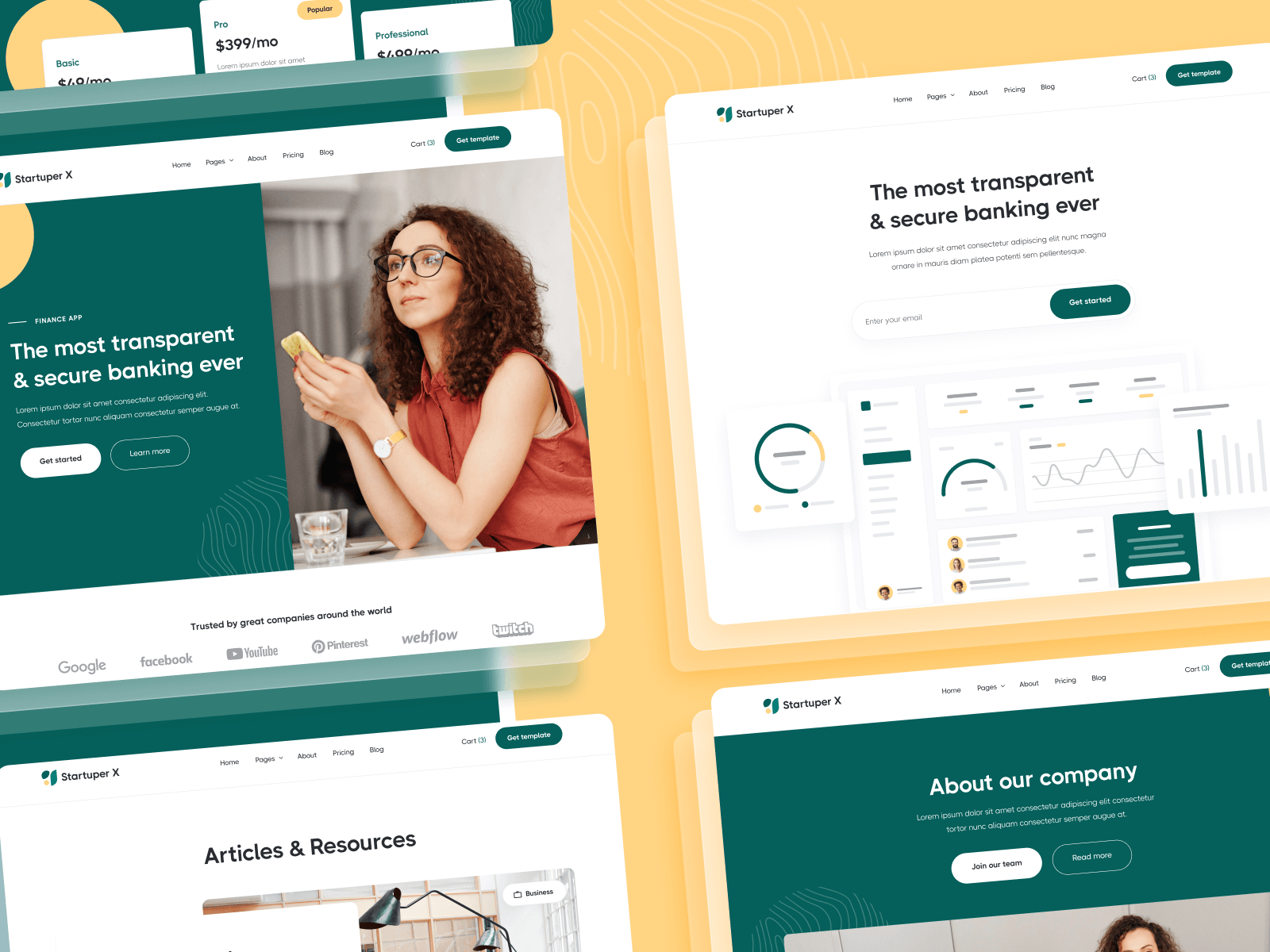 Template de Emprendimiento para Webflow