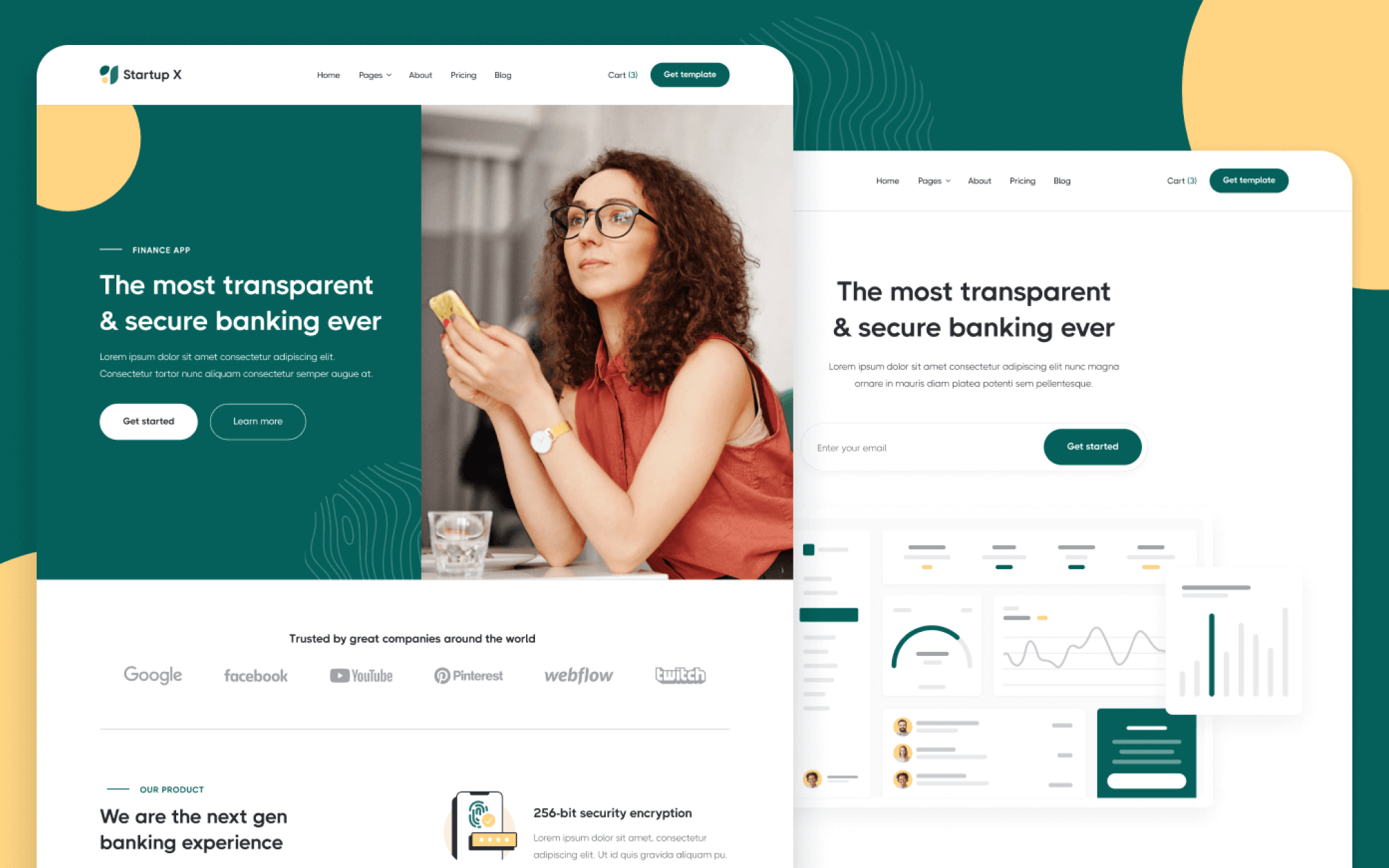 Plantilla de Startup Moderna para Webflow